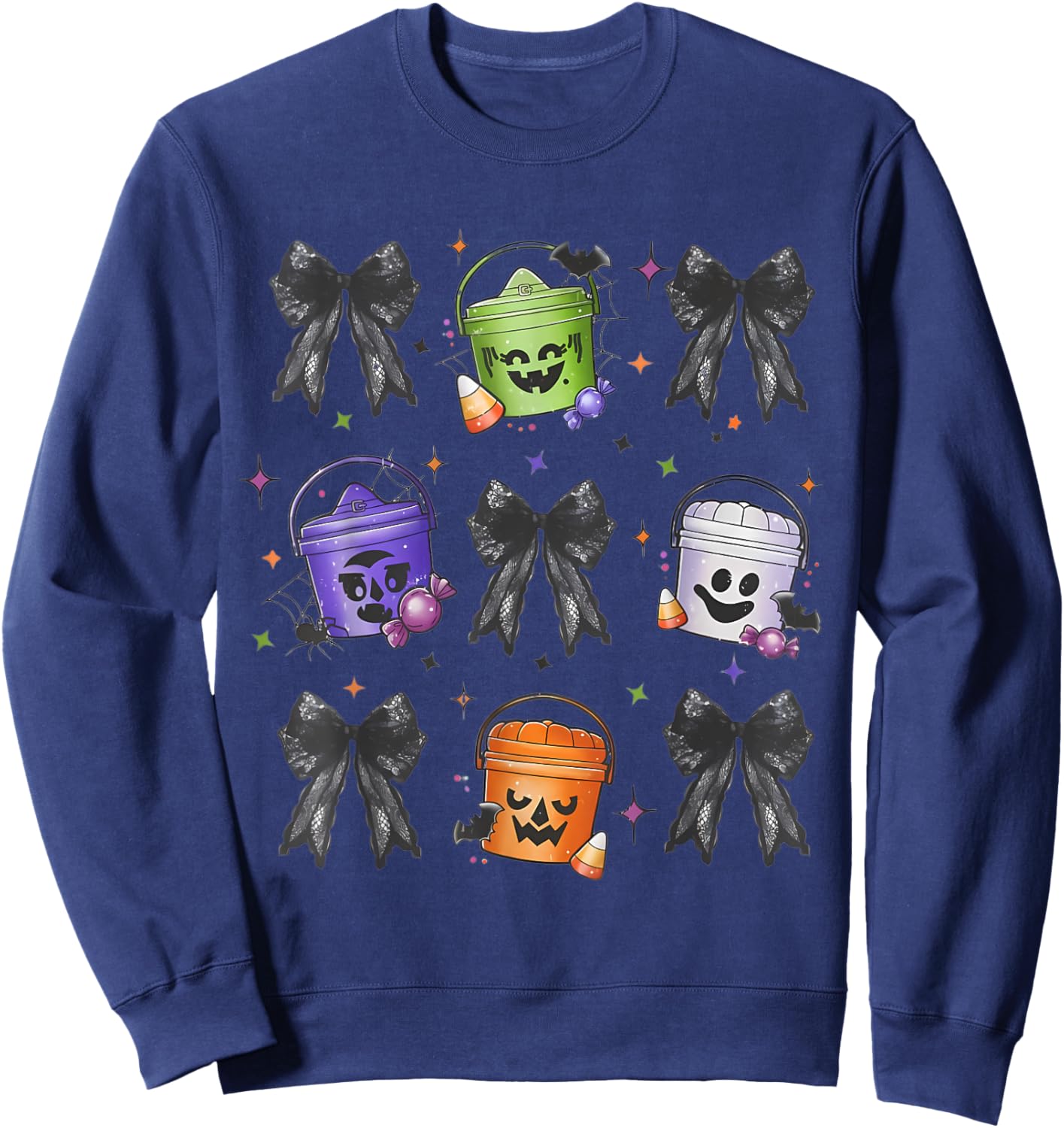 Spooky Nuggets Meal Bucket Trendy Halloween, Spooky Season Sweatshirt - Sweatshirt | Navy