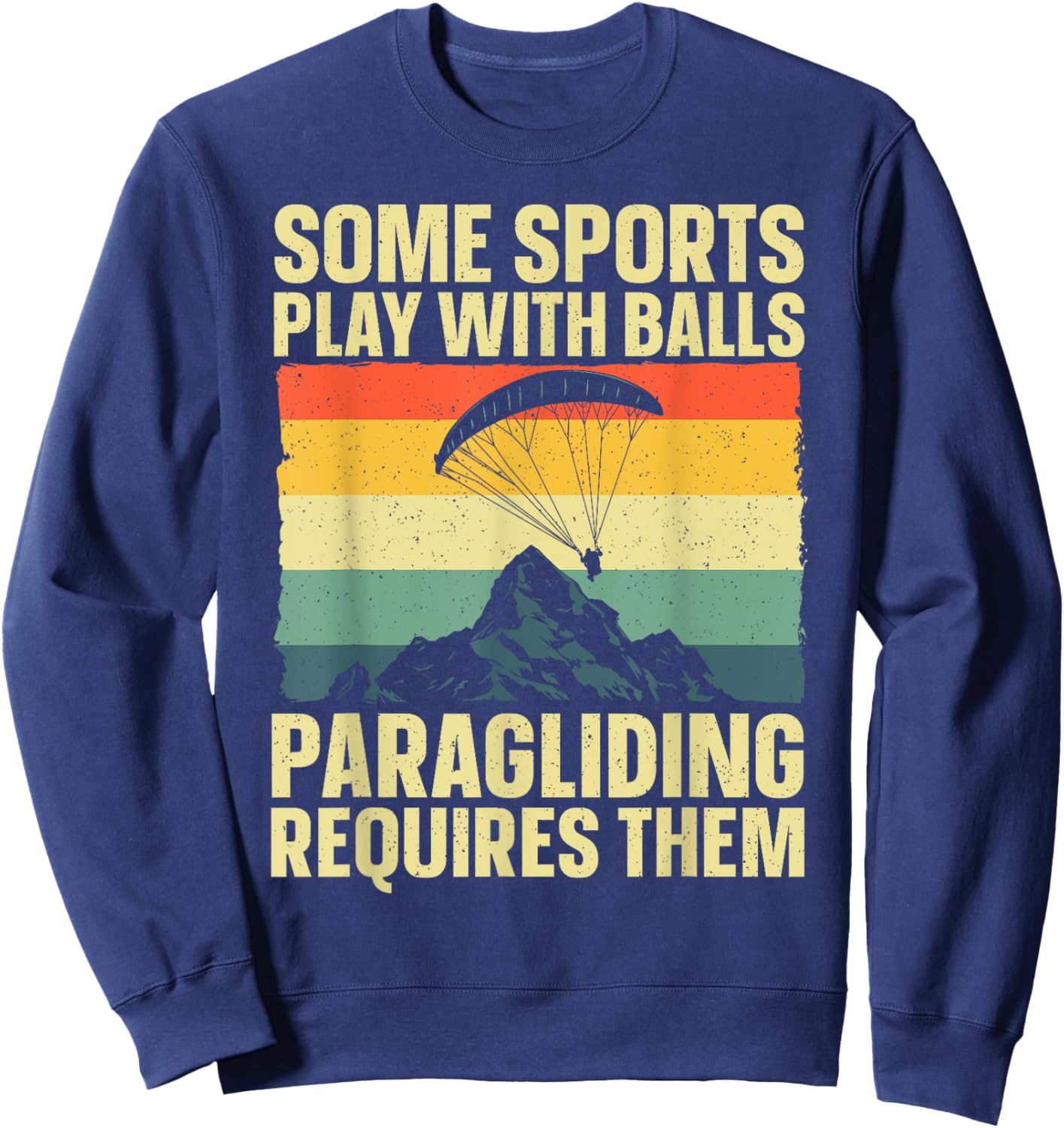 Funny Paragliding Design Women Paraglide Paraglider Sweatshirt - Sweatshirt | Navy
