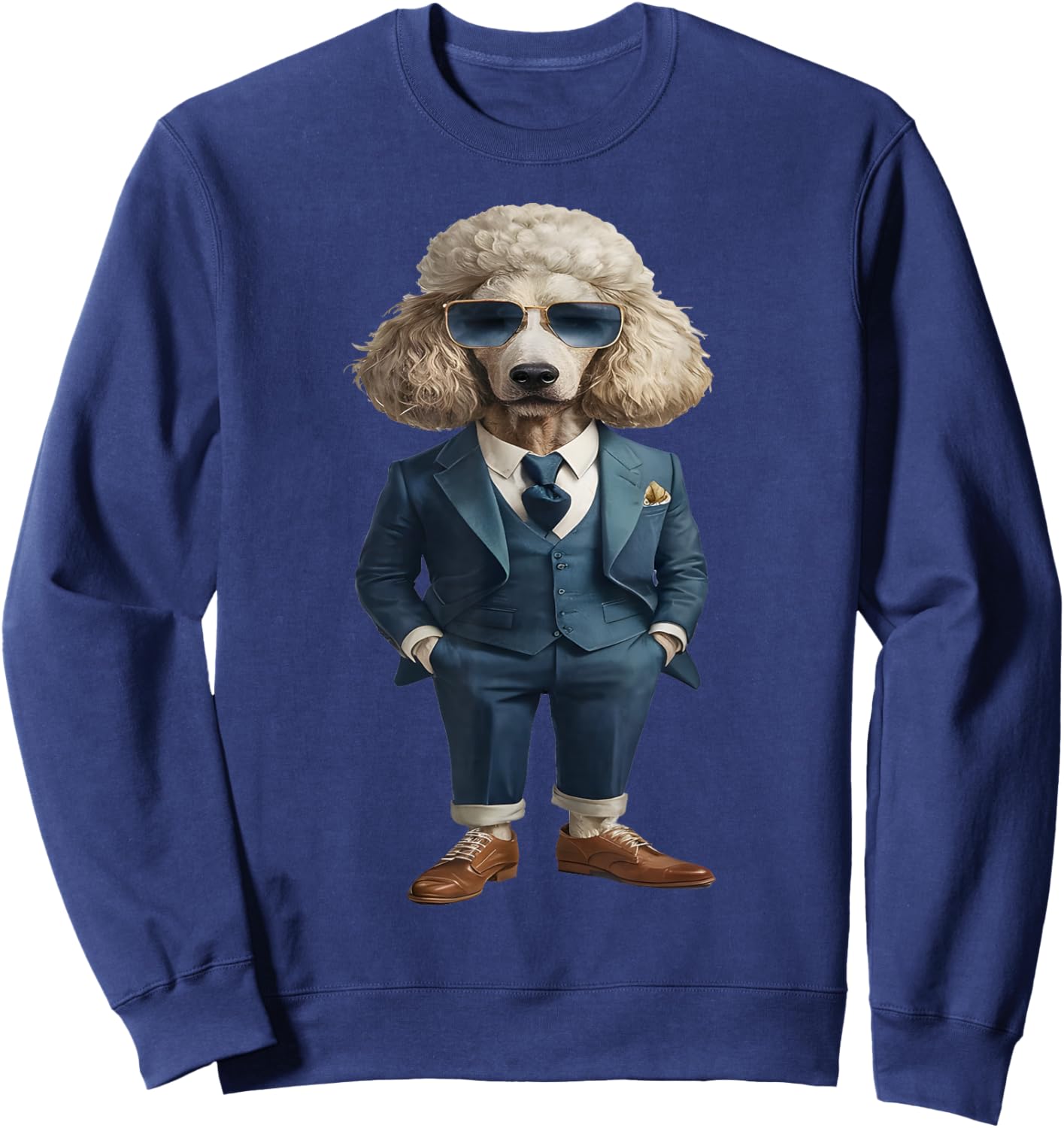 Men Woman Poodle Suit Poodle Sweatshirt - Sweatshirt | Navy