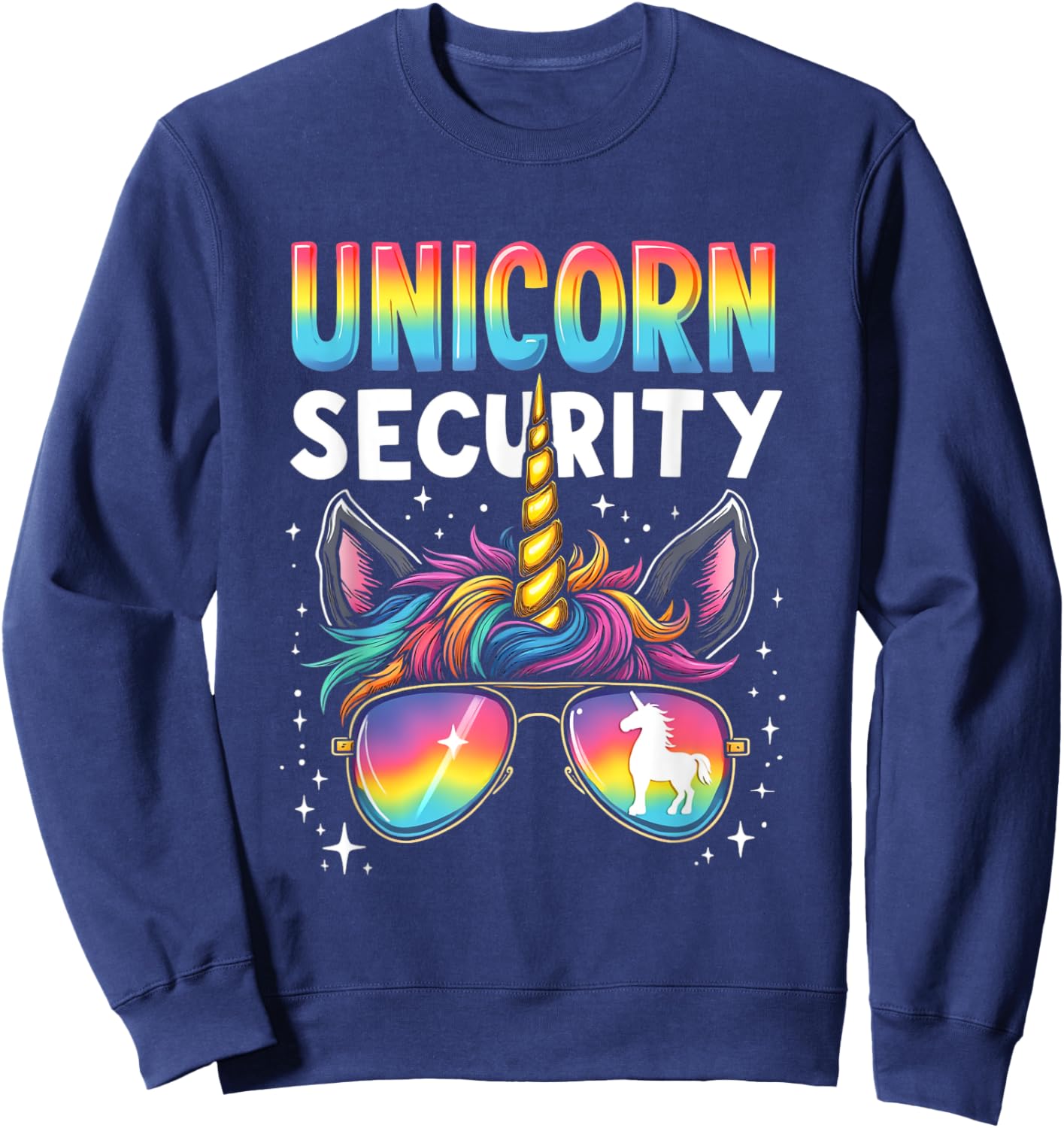 Unicorn SECURITY Unicorn Sweatshirt - Sweatshirt | Navy