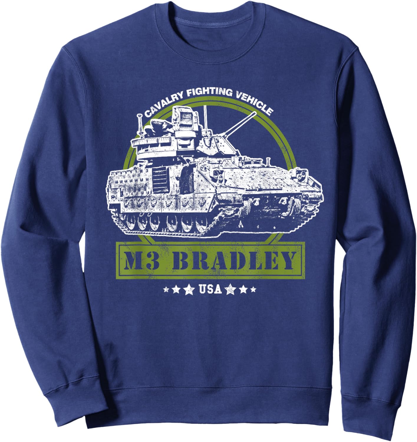 M3 Bradley Cavalry Fighting Vehicle Sweatshirt - Sweatshirt | Navy
