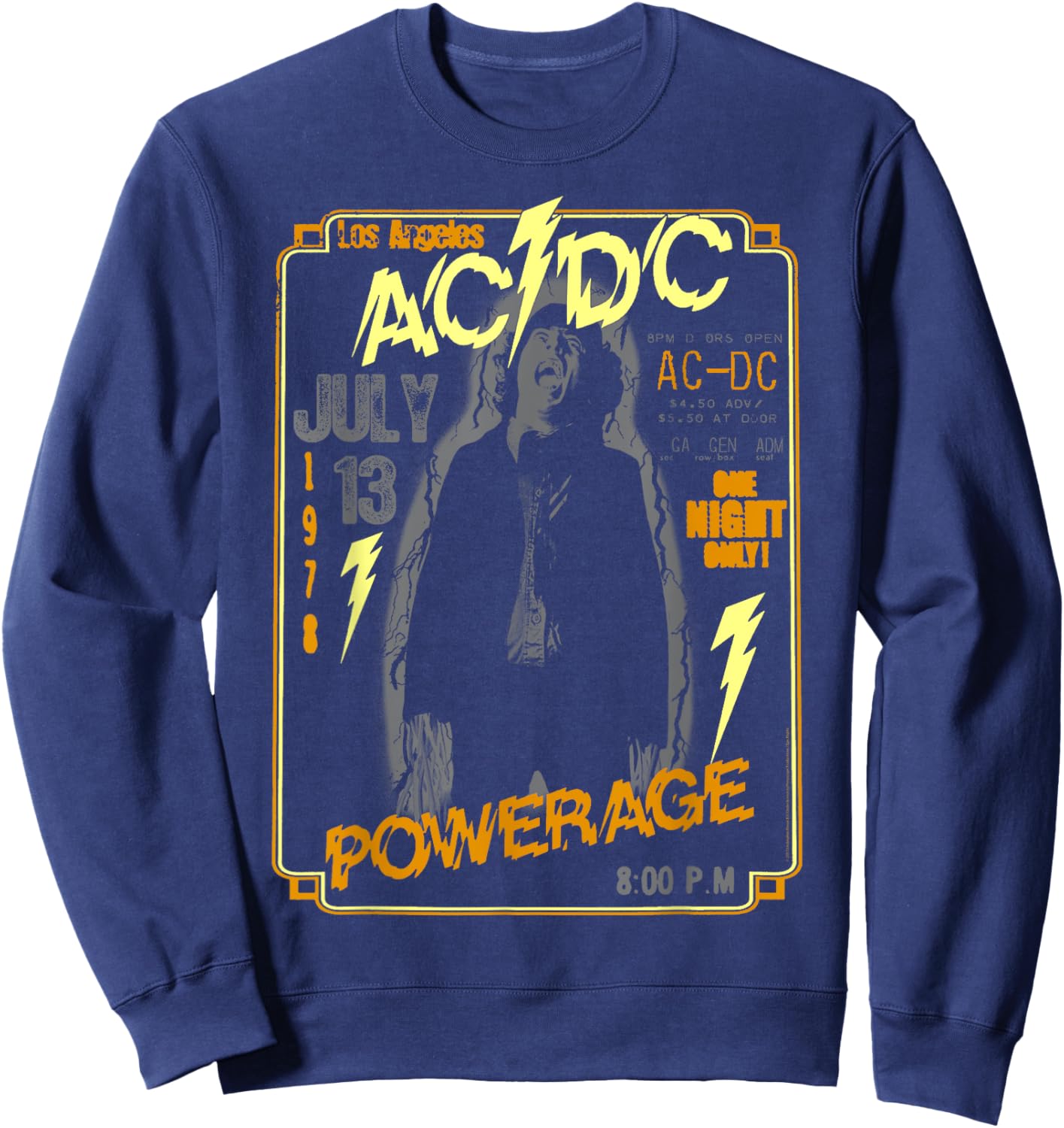 AC/DC - One Night Only Sweatshirt - Sweatshirt | Navy