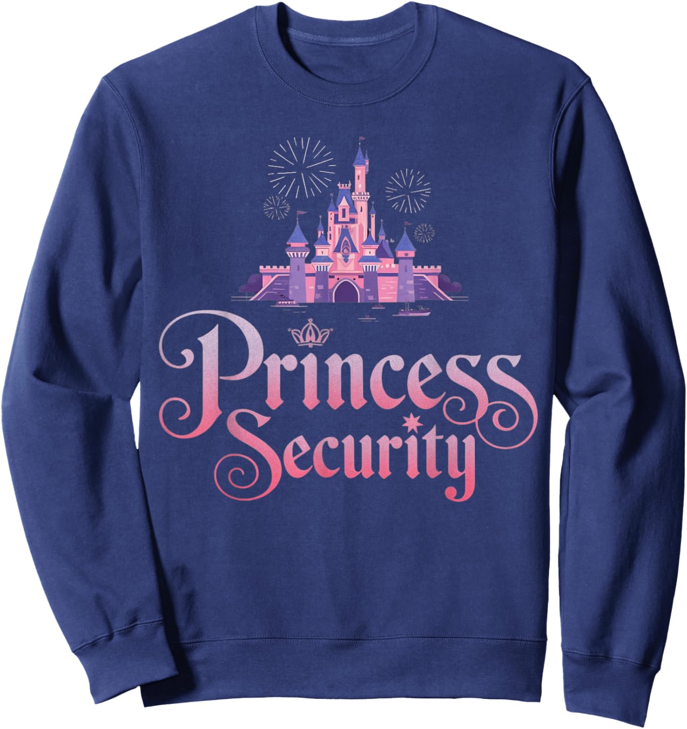 Princess Security Costume Cute Princess Girls Birthday Sweatshirt - Sweatshirt | Navy