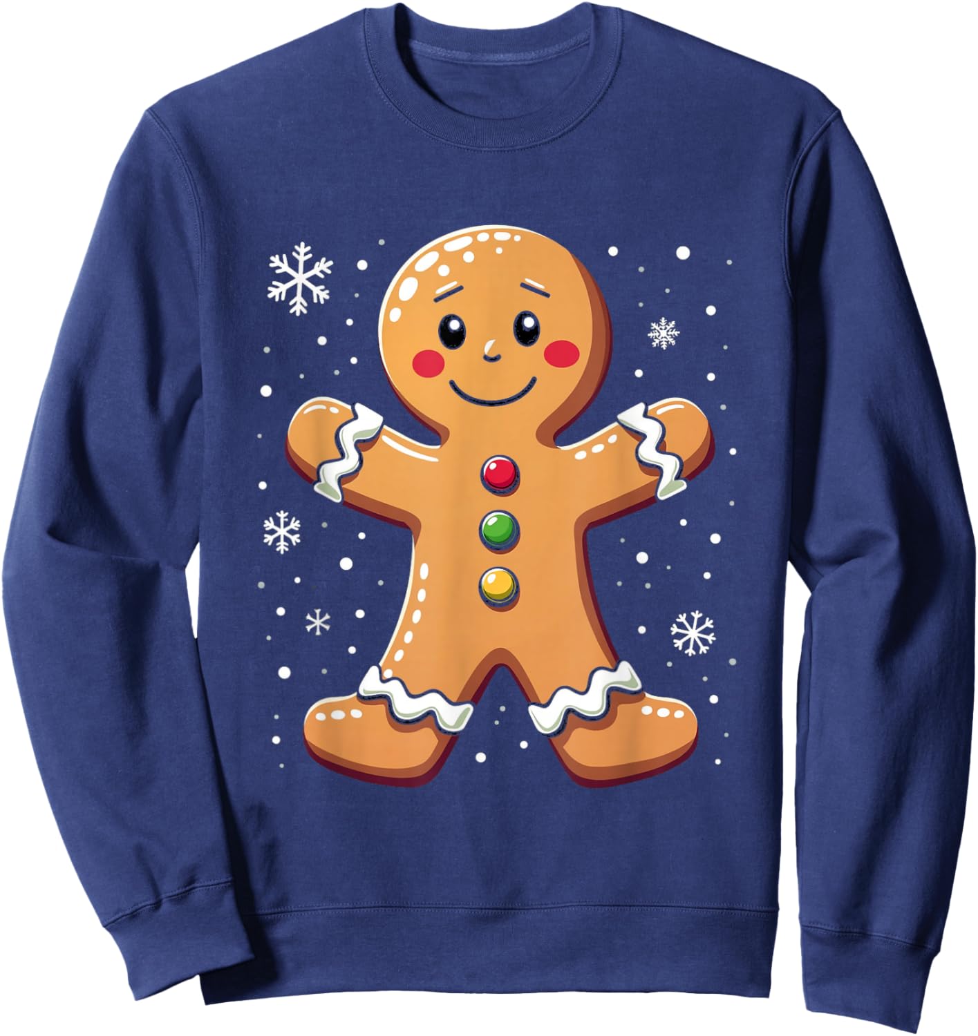 Gingerbread Character Sweatshirt - Sweatshirt | Navy