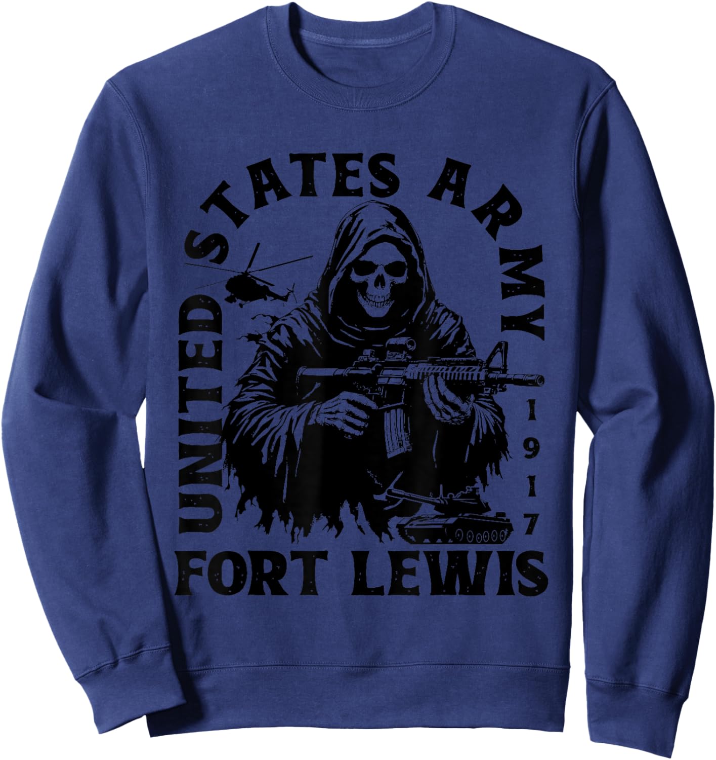 Fort Lewis US Military Base Washington WA Ft Lewis Veteran Sweatshirt - Sweatshirt | Navy
