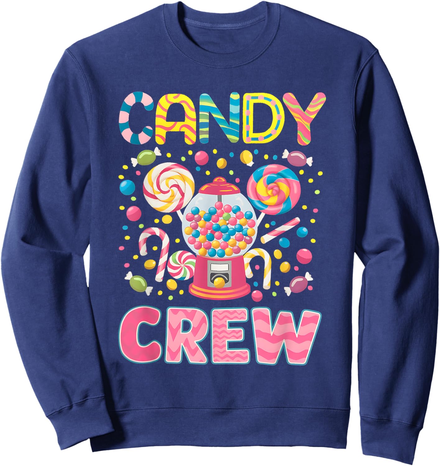 Candy Crew Decorations Sweetie Candy Squad Candy Halloween Sweatshirt - Sweatshirt | Navy
