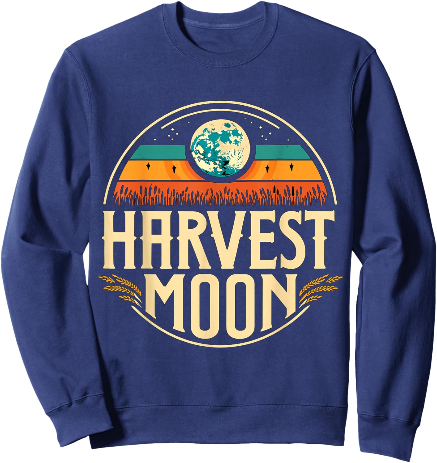 Harvest Moon Autumn Fall Sweatshirt - Sweatshirt | Navy