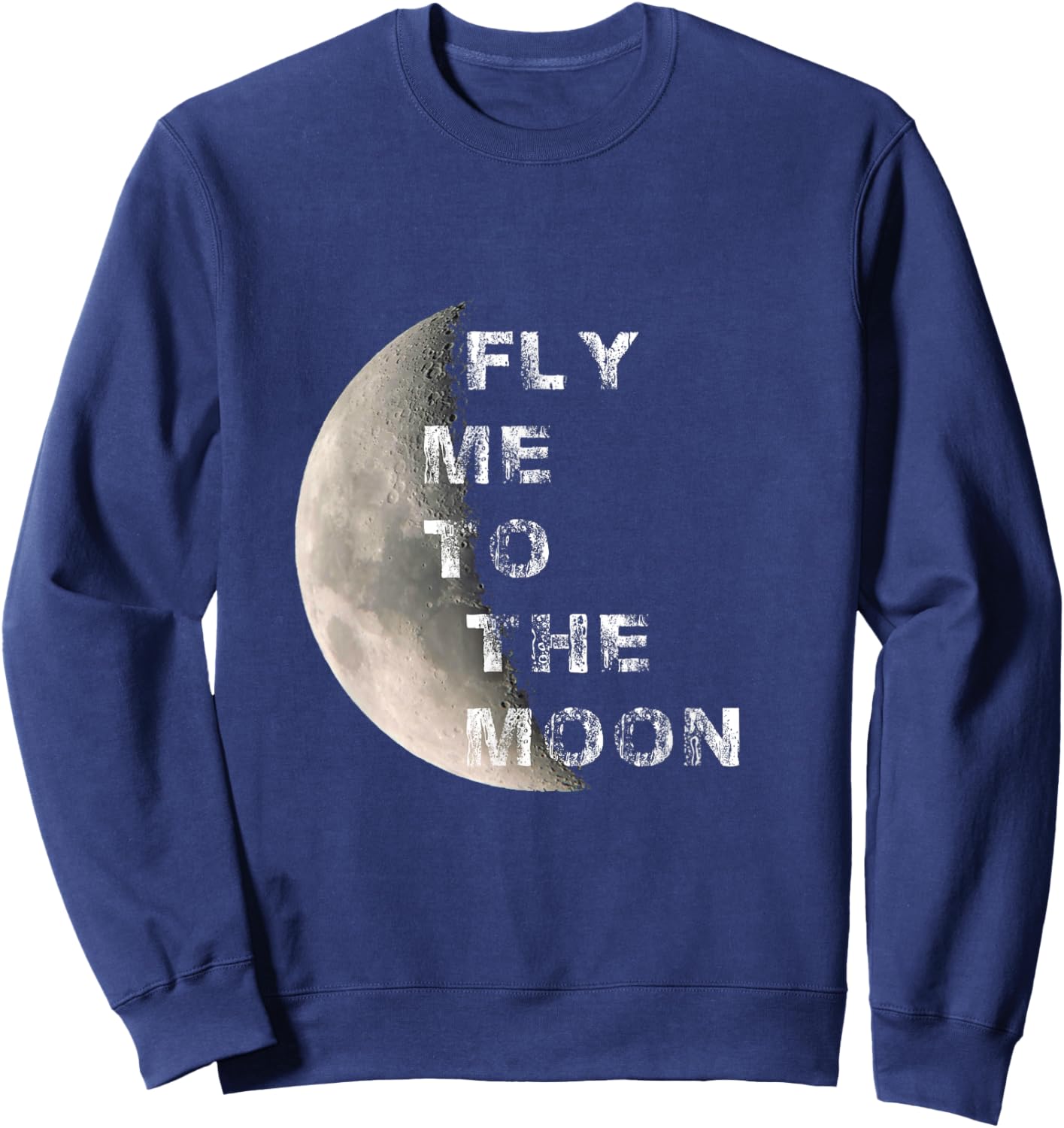 Fly Me to the Moon Space Sweatshirt - Sweatshirt | Navy