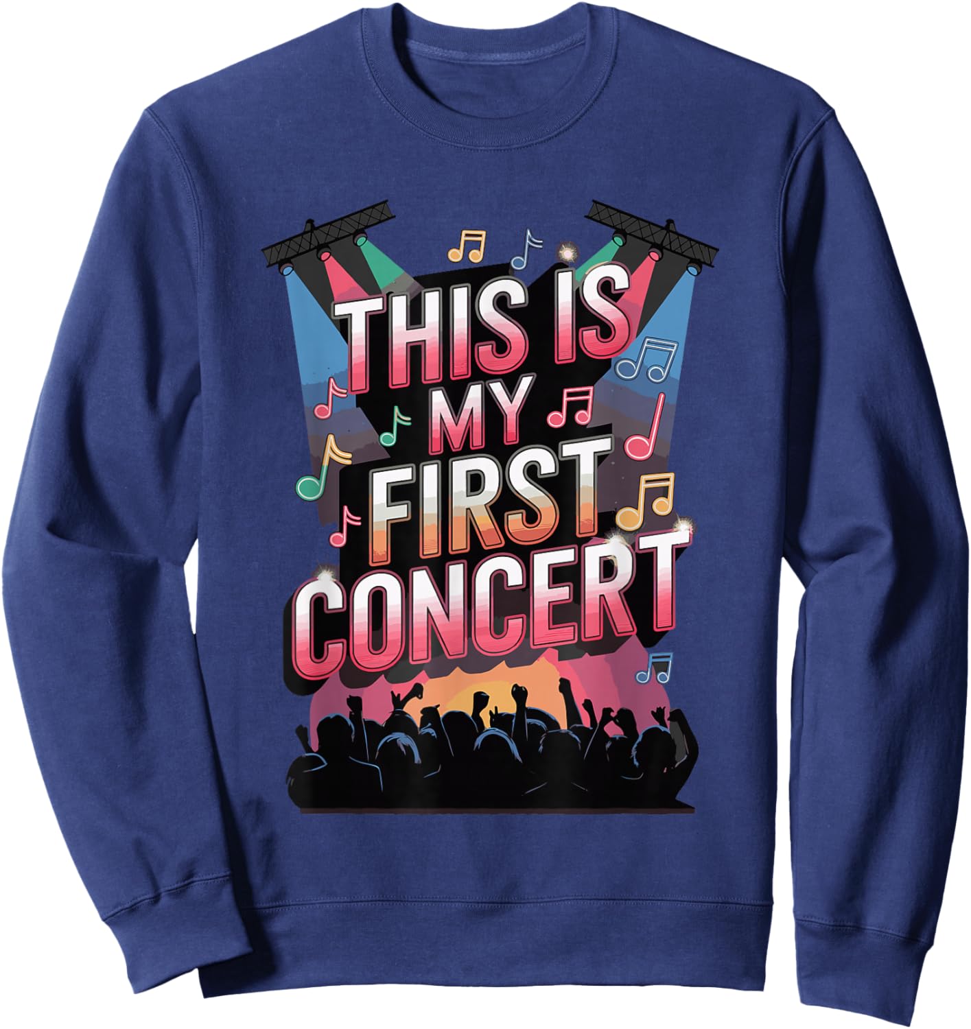 This Is My First Concert Sweatshirt - Sweatshirt | Navy