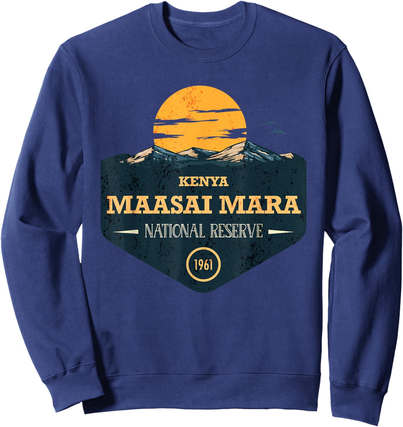 Maasai Mara Kenya National Reserve Sweatshirt - Sweatshirt | Navy