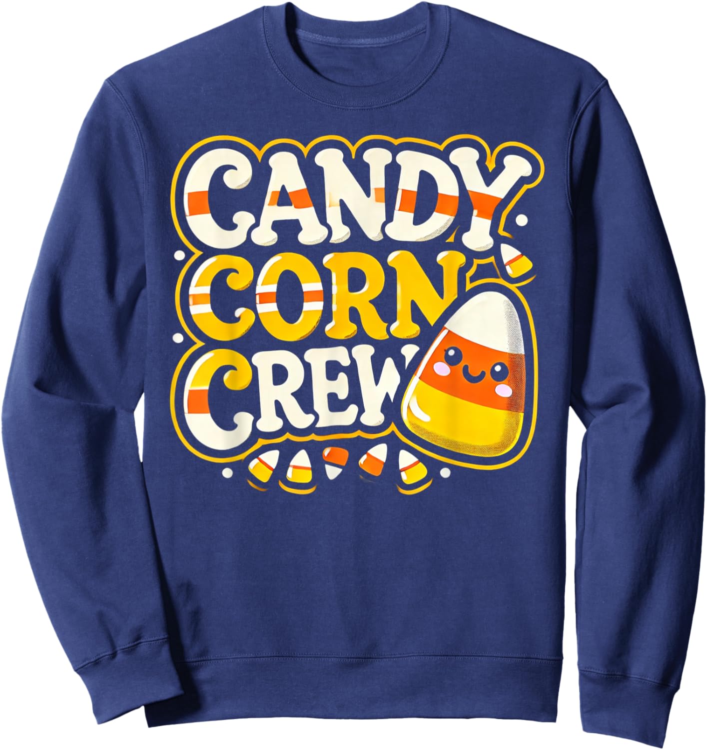 Candy Corn Crew Candy Love Halloween Sweet Sweatshirt - Sweatshirt | Navy