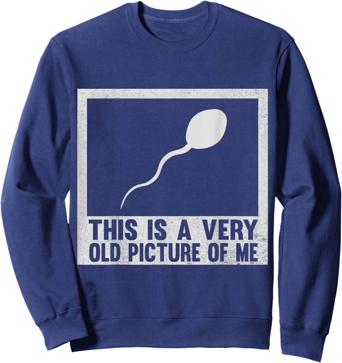 This Is A Very Old Picture Of Me Sweatshirt - Sweatshirt | Navy