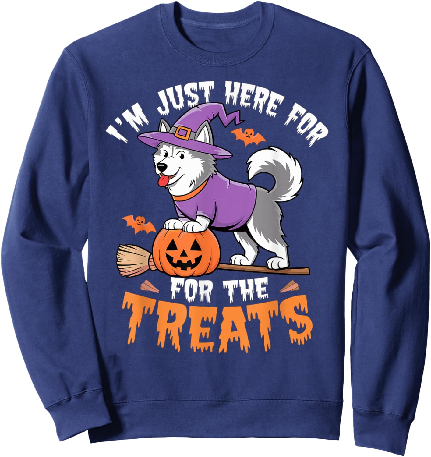 Halloween Husky Sweatshirt - Sweatshirt | Navy