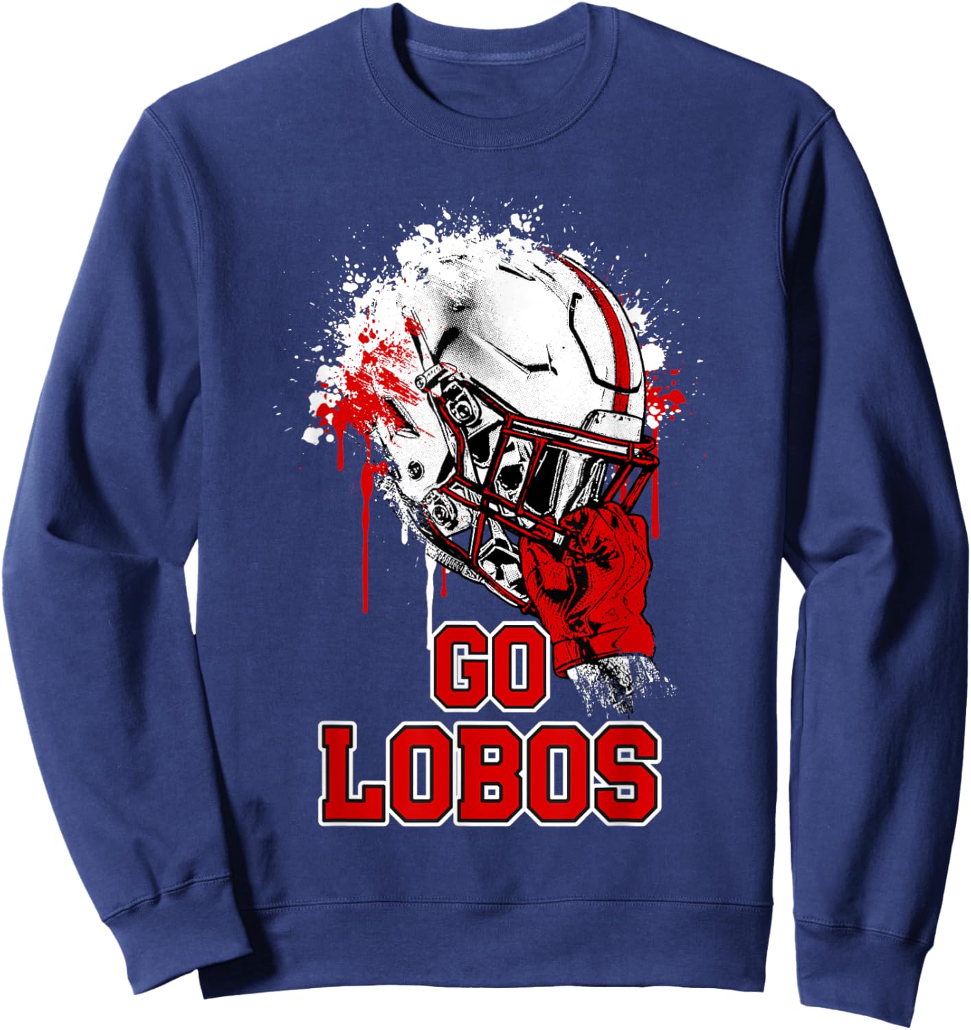 Langham Creek Lobos Rising Helmet GO! Sweatshirt - Sweatshirt | Navy