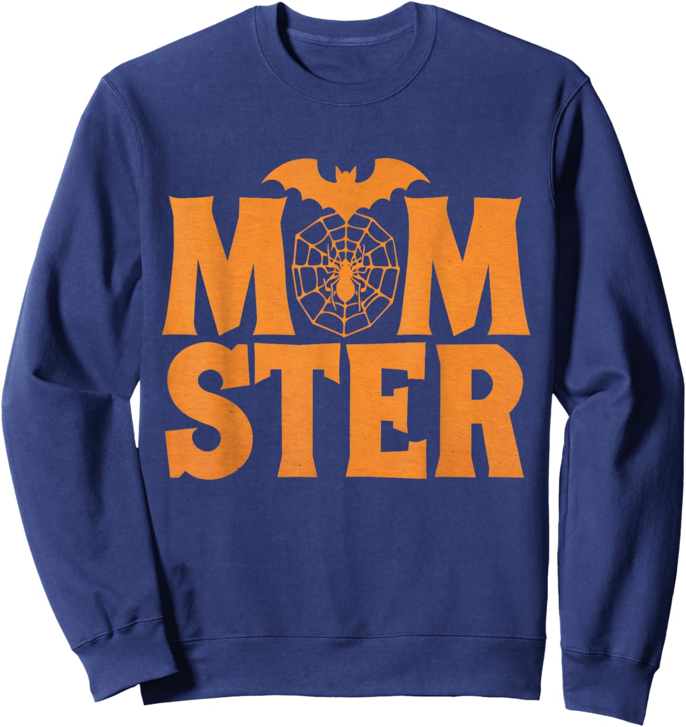 Momster Women Funny Spooky Halloween Monster Mom Costume Sweatshirt - Sweatshirt | Navy