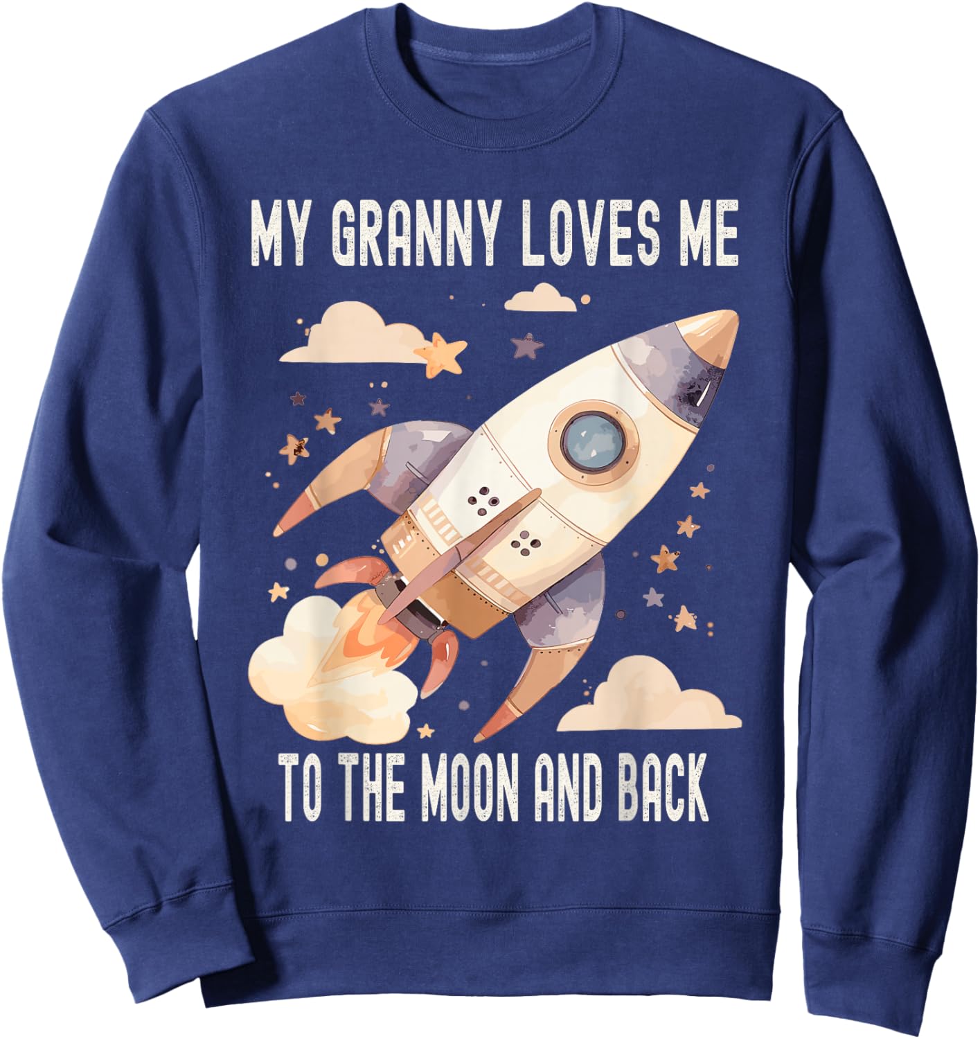 My Granny Loves Me To The Moon And Back Sweatshirt - Sweatshirt | Navy