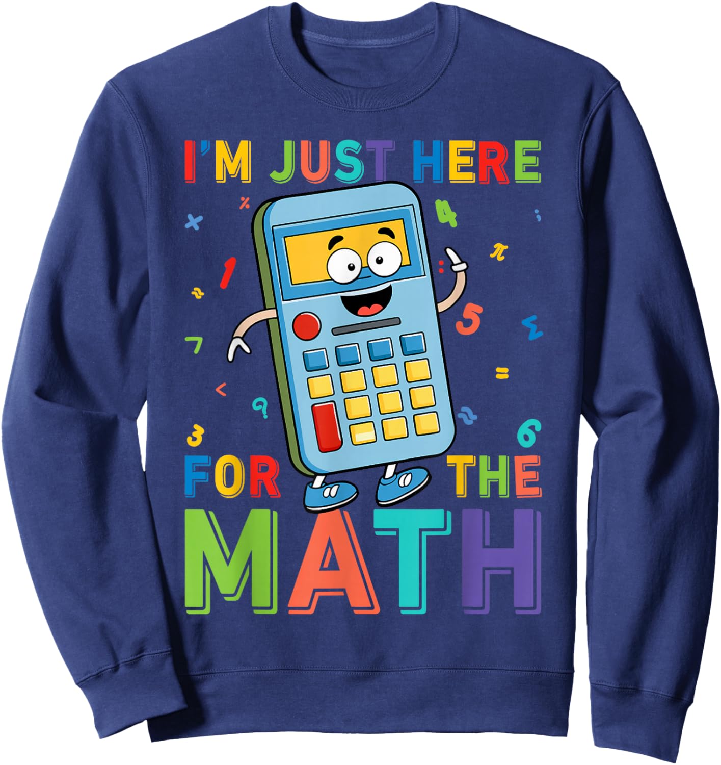 Number Day Maths Day Number Day Calculator Kids Costume Sweatshirt - Sweatshirt | Navy