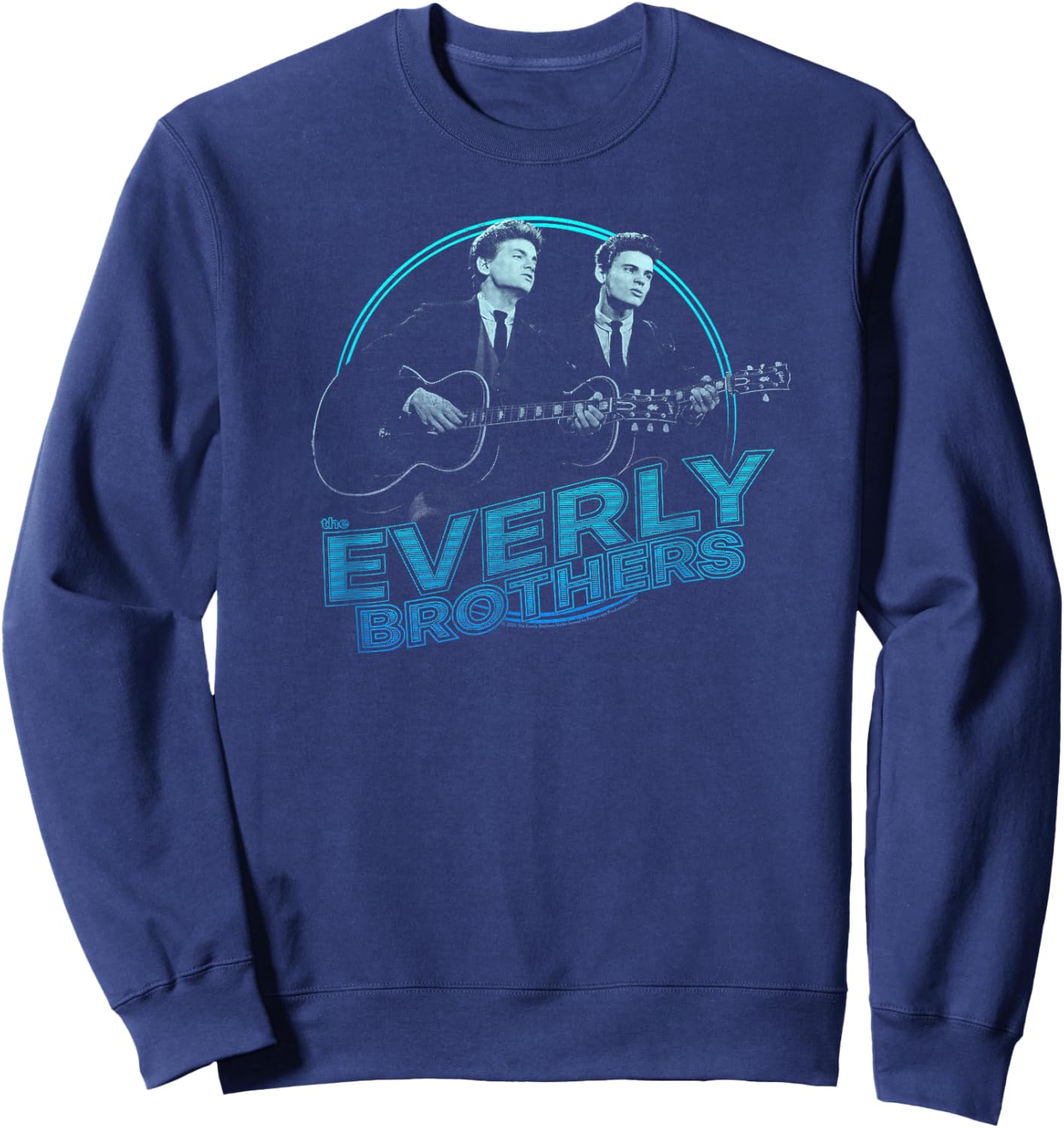 The Everly Brothers Blue Guitar Photo Sweatshirt - Sweatshirt | Navy