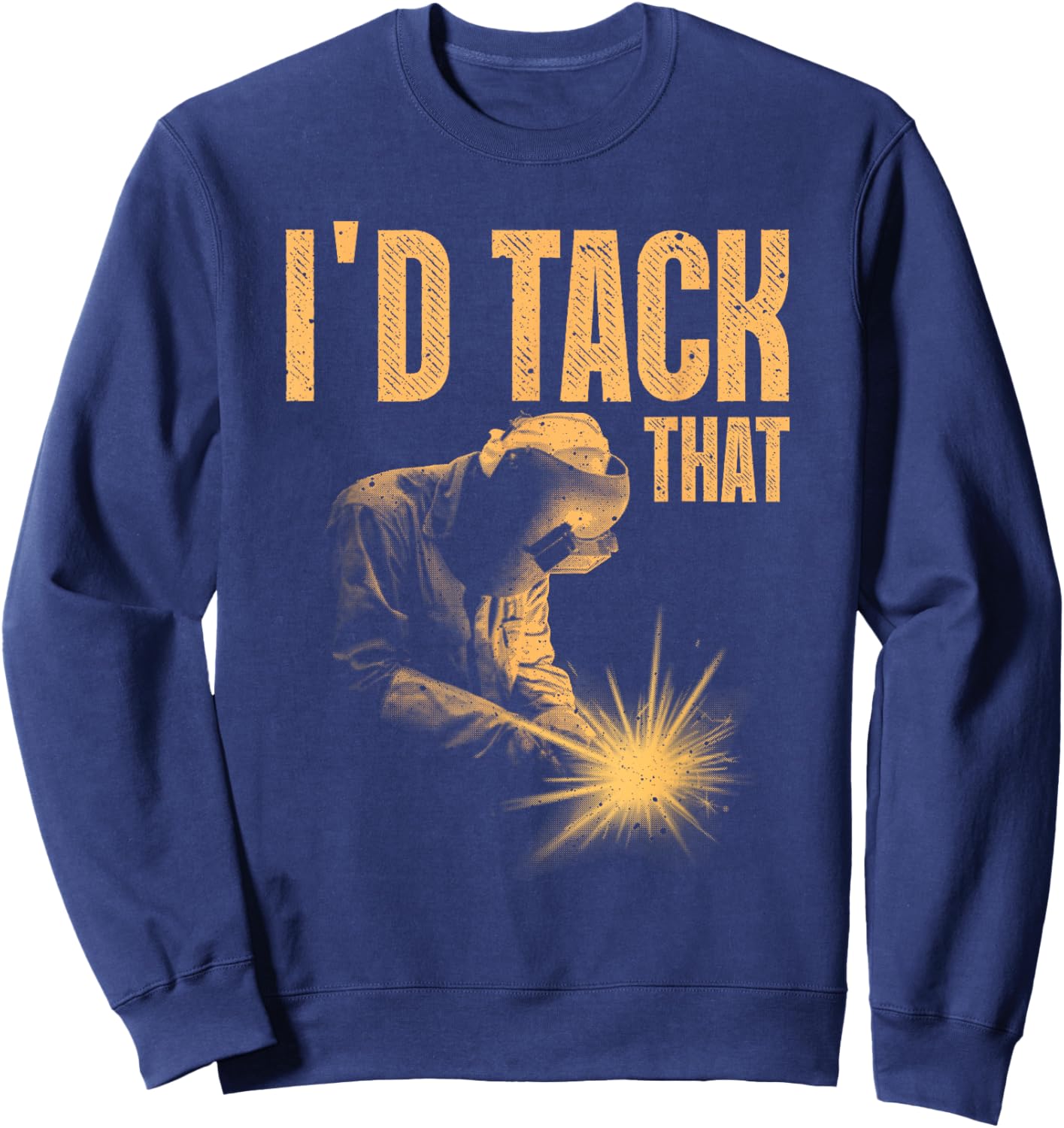 Best Welding Art Women MIG/TIG Welding Metal Welder Sweatshirt - Sweatshirt | Navy