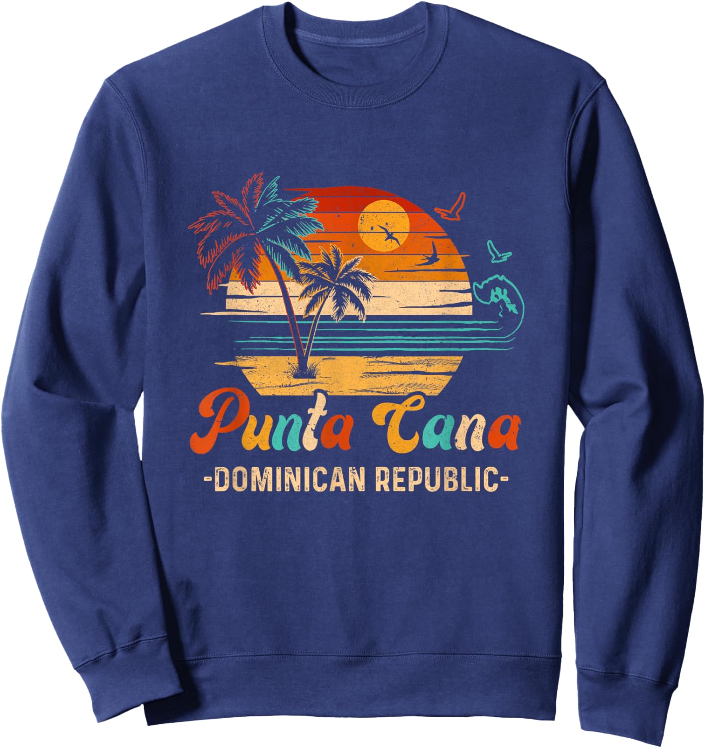 Dominican Republic Punta Cana Vacation 2025 Matching Family Sweatshirt - Sweatshirt | Navy