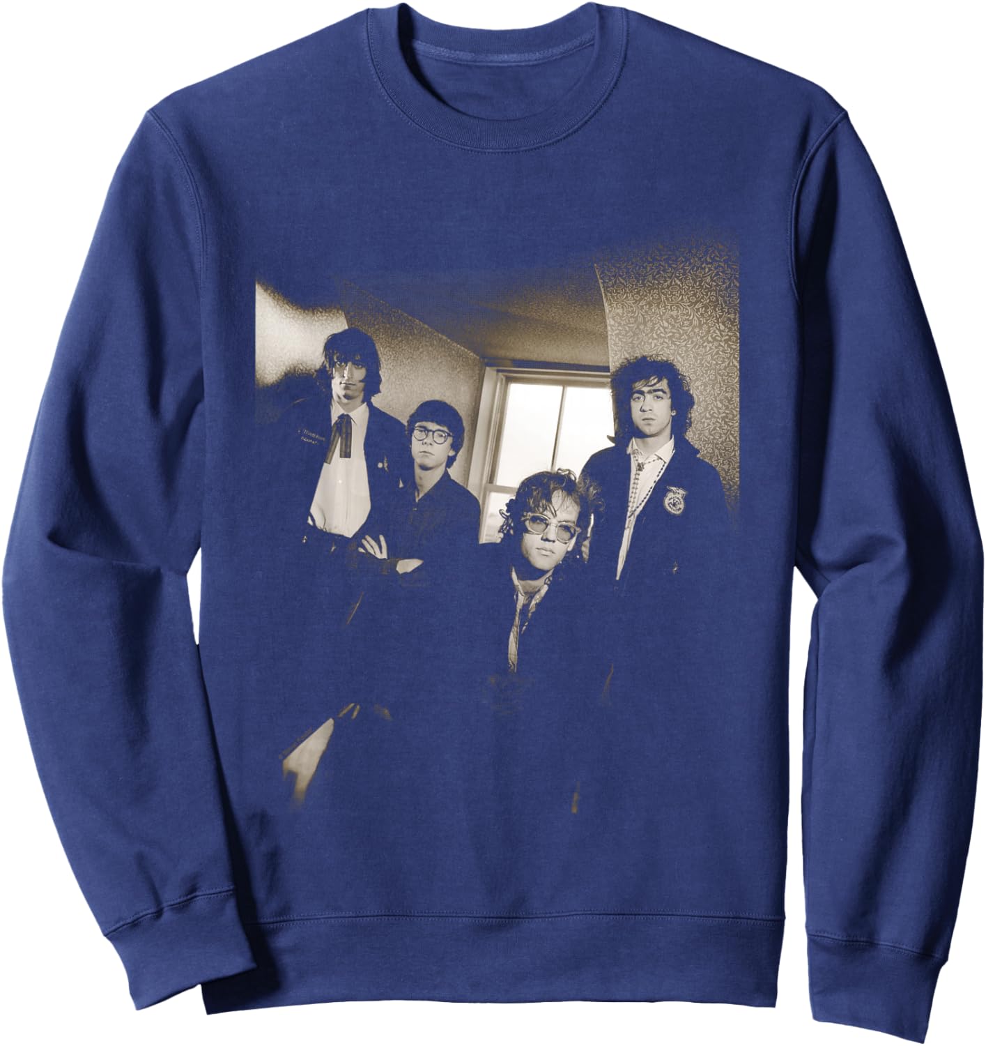 Rock Band REM 1981 Photo by Simon Fowler Sweatshirt - Sweatshirt | Navy