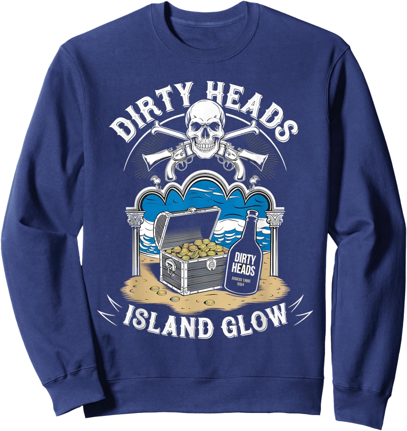 Heads Dirty Island Glow Apparel Sweatshirt - Sweatshirt | Navy