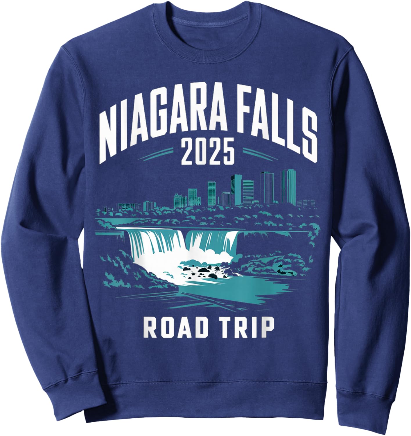 Niagara Falls Road Trip 2025 Family Trip Friends Group Sweatshirt - Sweatshirt | Navy