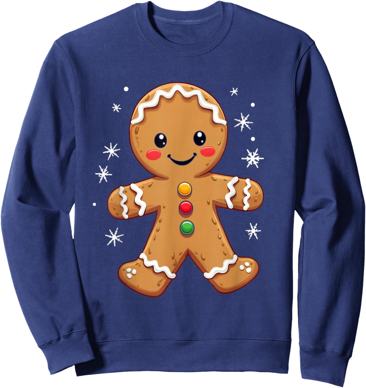 Gingerbread Character Sweatshirt - Sweatshirt | Navy