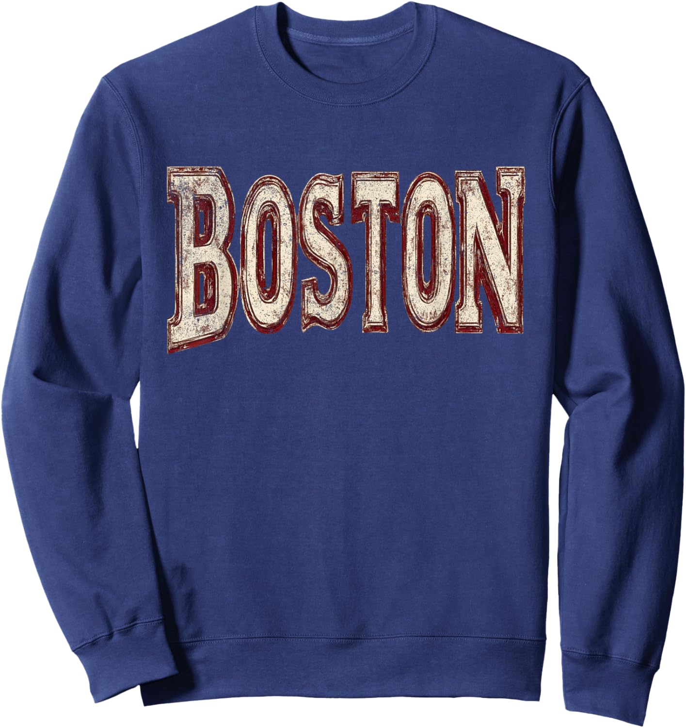 Boston Vintage Retro Sweatshirt - Sweatshirt | Navy