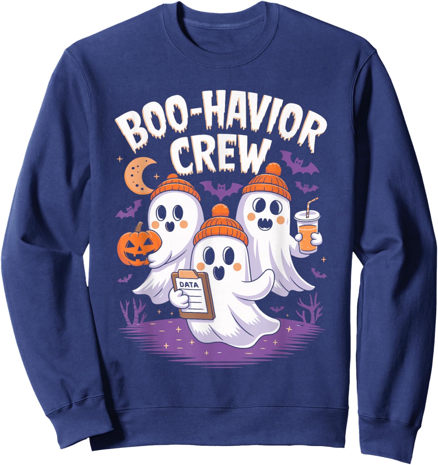 Boo Havior Crew Sweatshirt - Sweatshirt | Navy