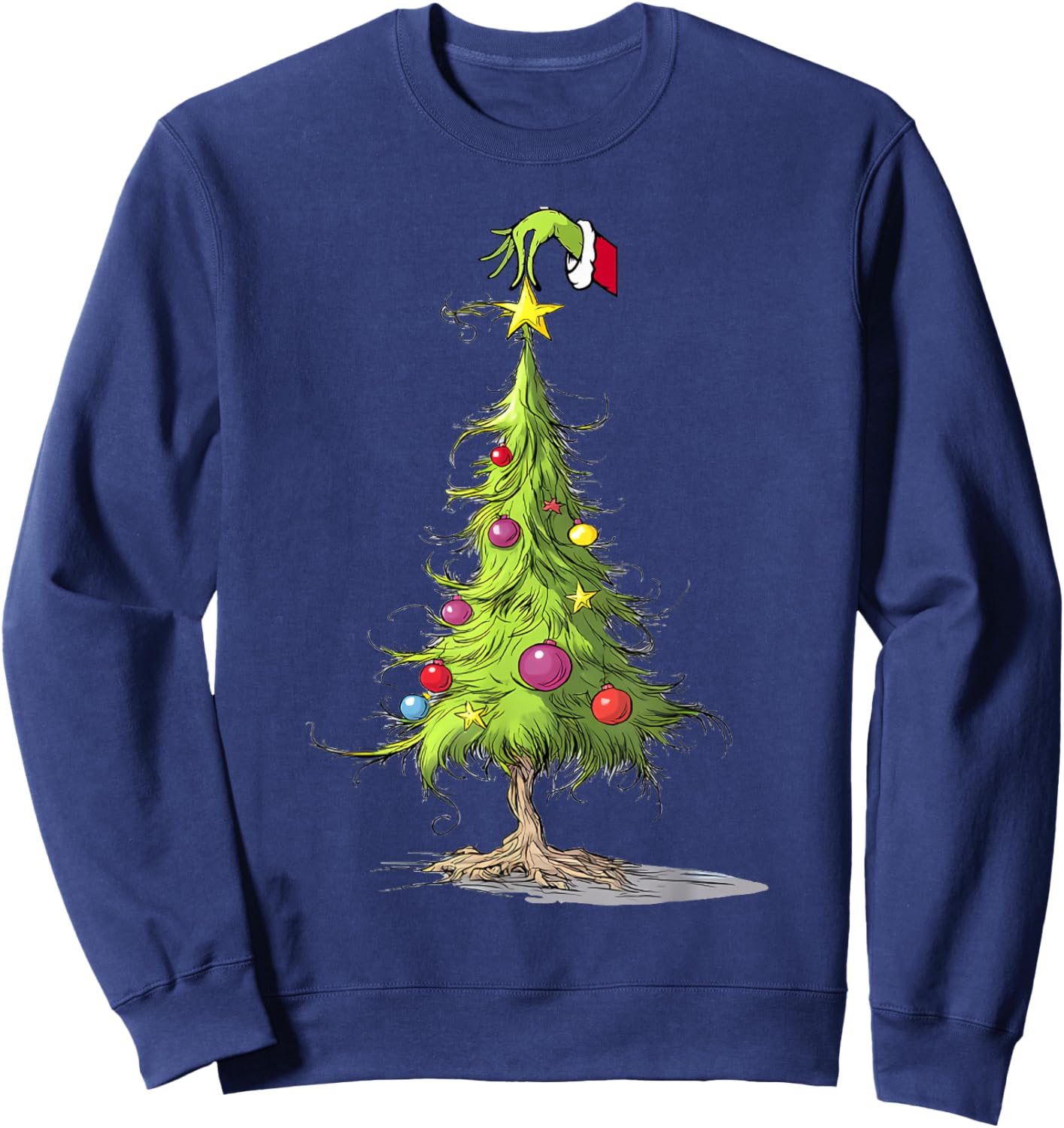 Merry Christmas Tree Christmas Shirts And Men Sweatshirt - Sweatshirt | Navy