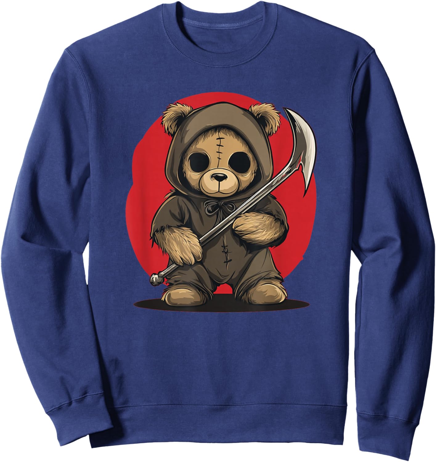 Halloween Teddy Bear in Grim Reaper Costume Sweatshirt - Sweatshirt | Navy