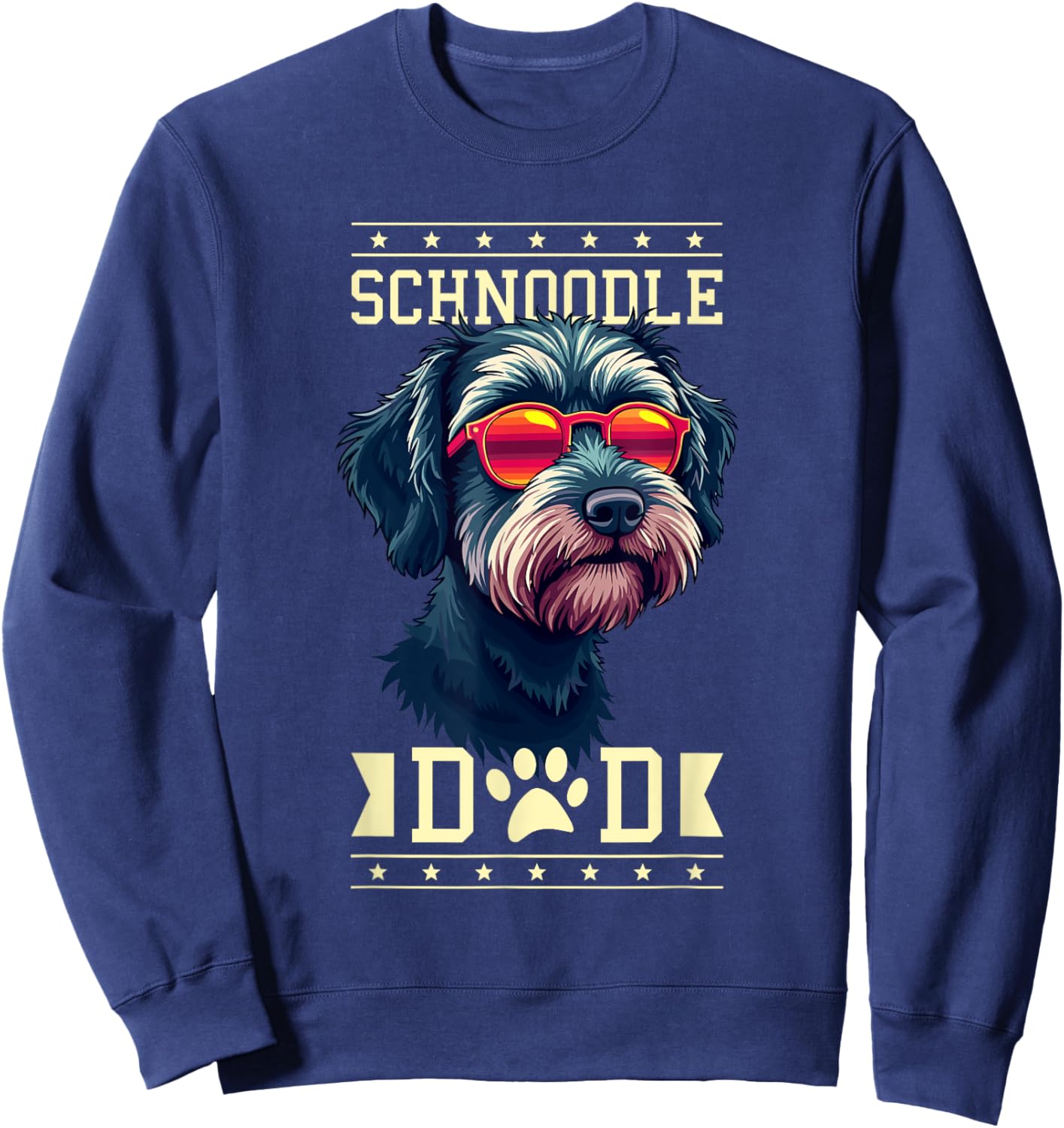 Schnoodle Dad Schnoodles Sweatshirt - Sweatshirt | Navy