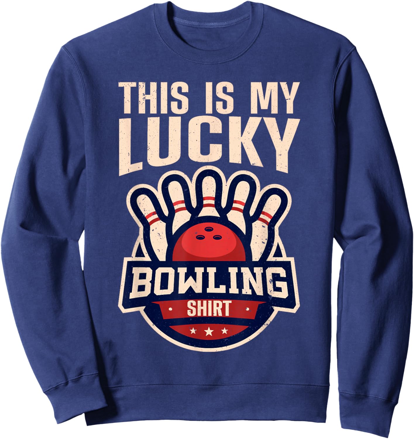 Funny Bowling Design Women Kids Bowling Lover Bowler Sweatshirt - Sweatshirt | Navy