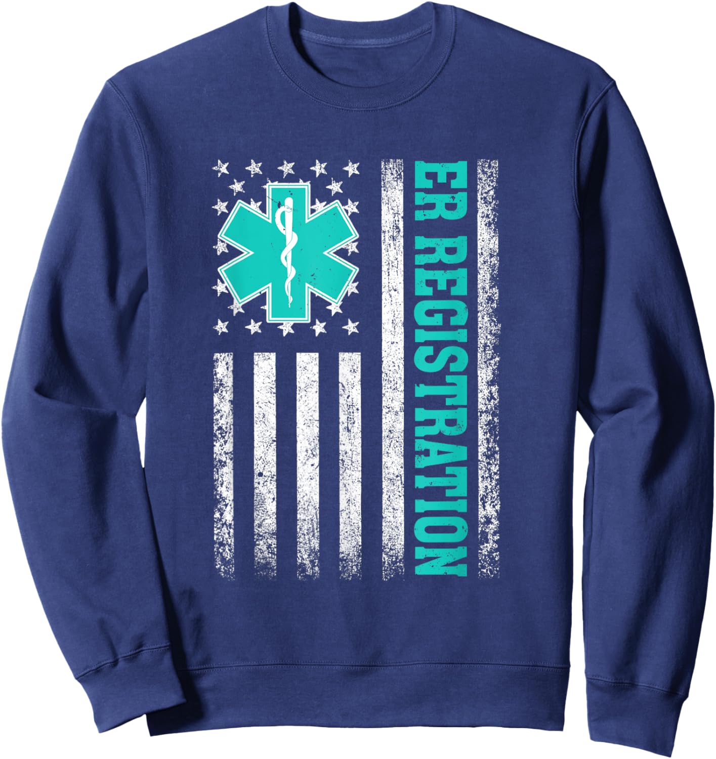 Emergency Room Registration Patient ER Registrar Nursing Sweatshirt - Sweatshirt | Navy