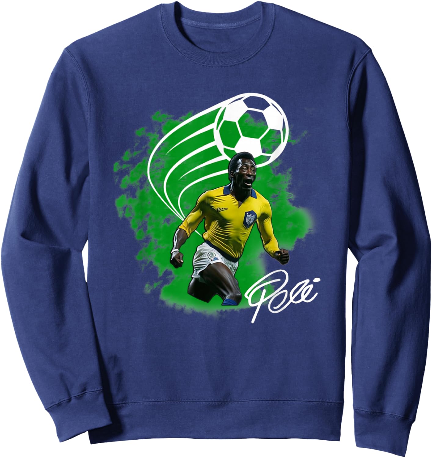 Pele_Brasil_006 Sweatshirt - Sweatshirt | Navy