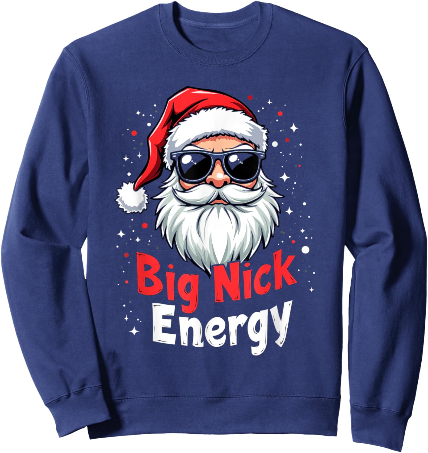 Big Nick Energy Modern Holiday Sweatshirt - Sweatshirt | Navy