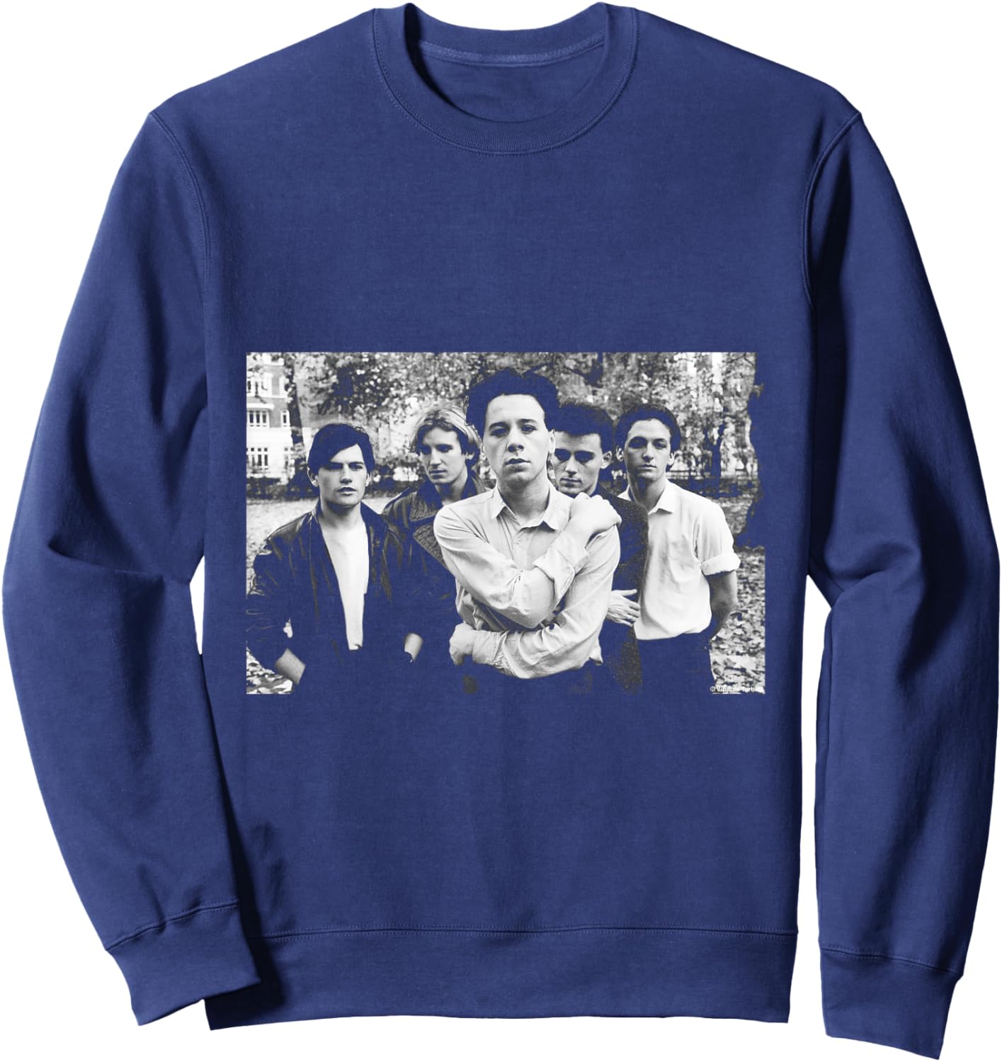 Simple Minds Band Park Portrait By Virginia Turbett Sweatshirt - Sweatshirt | Navy