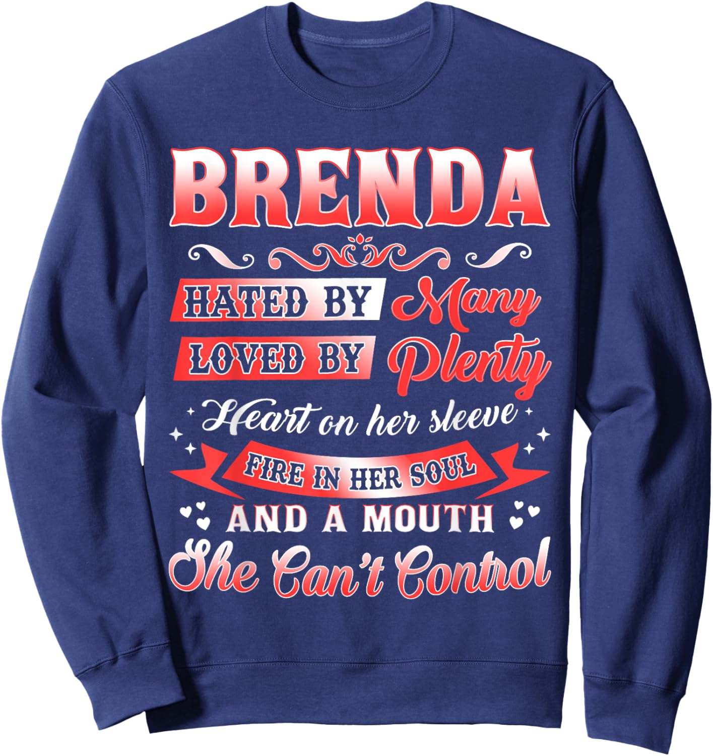 Brenda Name Shirt Personalized Brenda First Name Sweatshirt - Sweatshirt | Navy