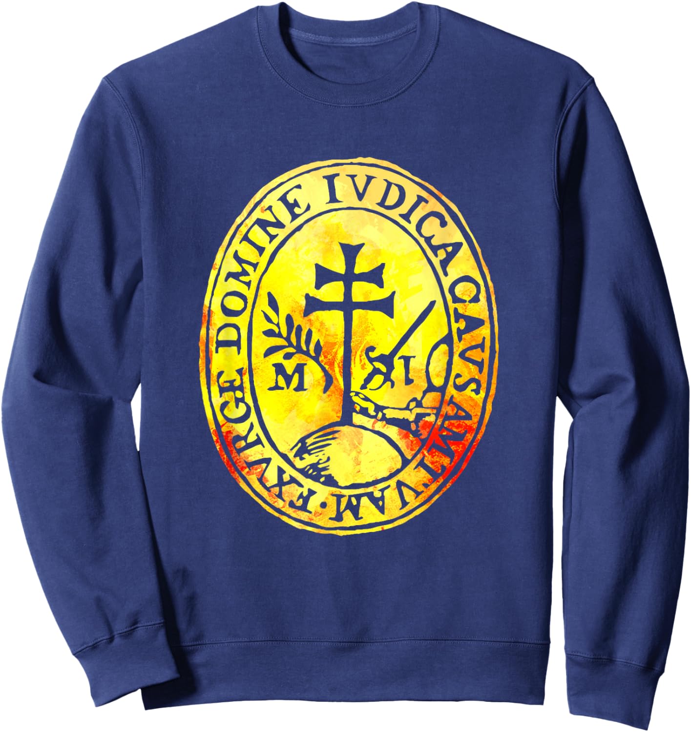 Spanish Inquisition Seal Catholic History Symbol Sweatshirt - Sweatshirt | Navy