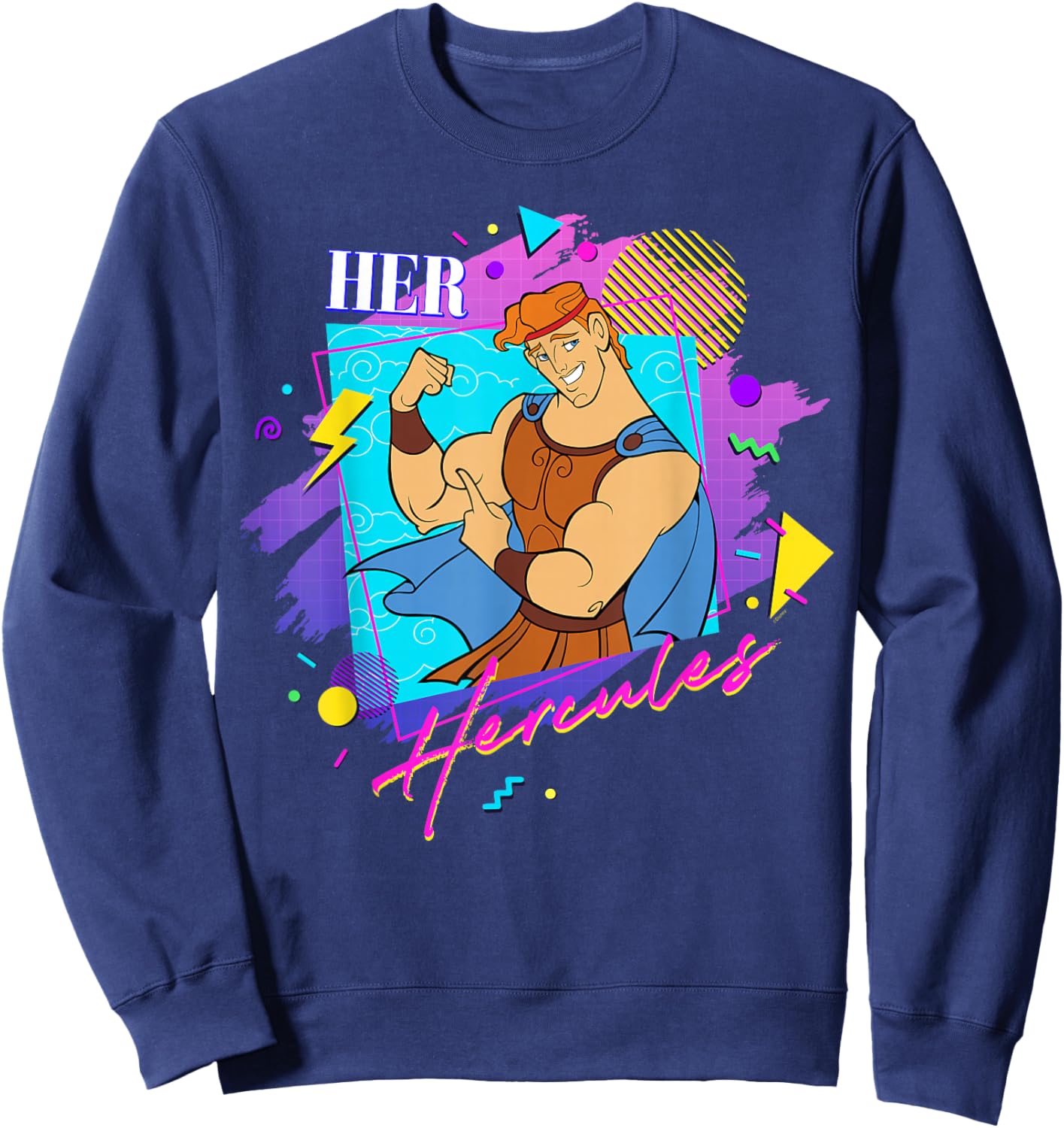 Disney Hercules Valentine’s Couples Matching Her Hercules Sweatshirt - Sweatshirt | Navy