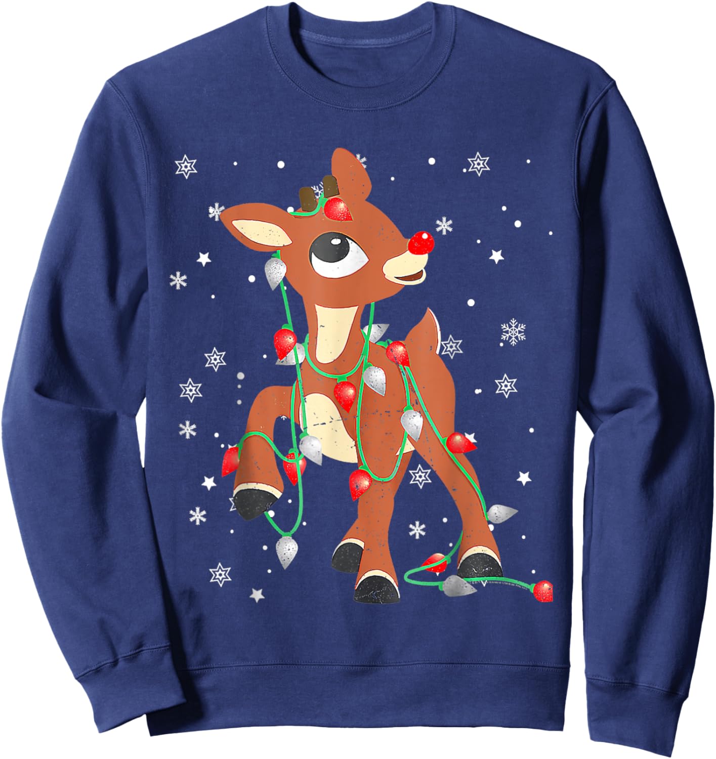Rudolph The Red Nose Reindeer For Kids And Christmas Fan Sweatshirt - Sweatshirt | Navy