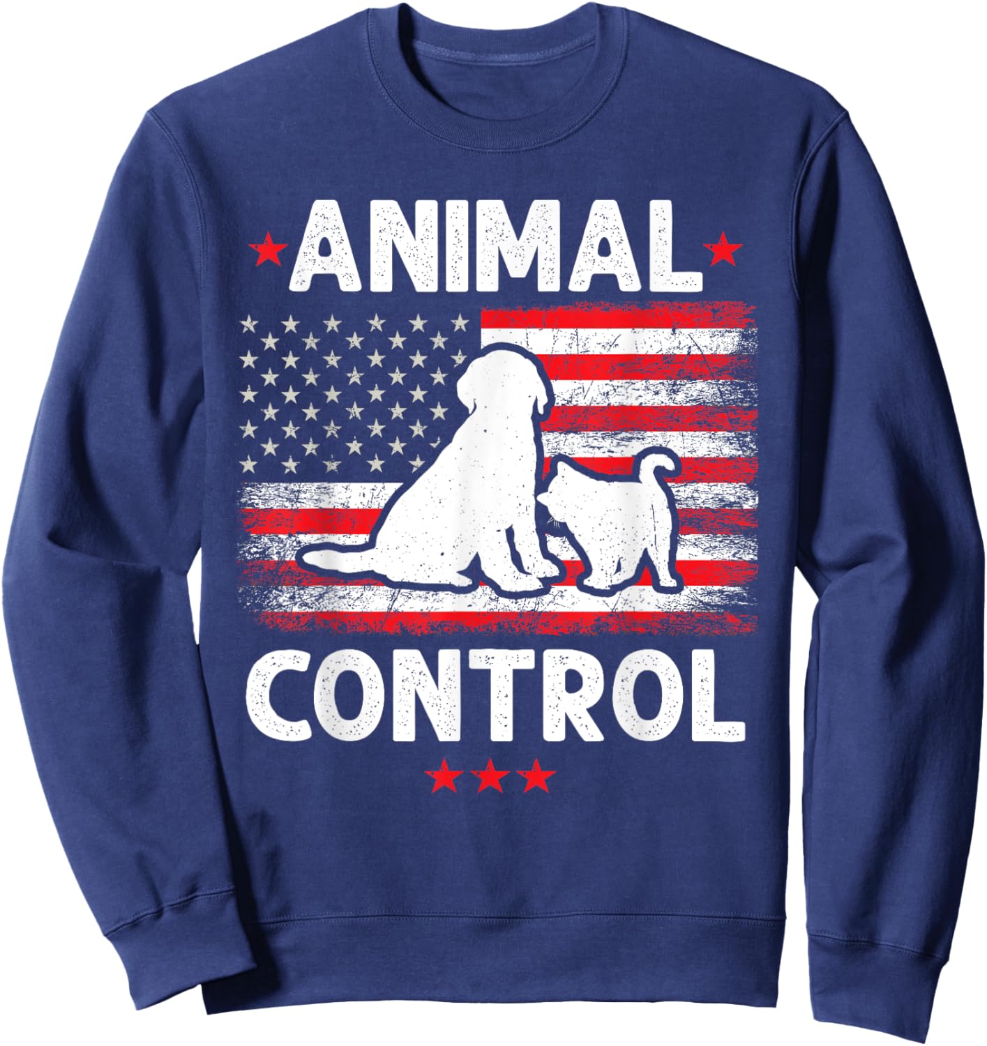 Funny Animal Control Men Women Sweatshirt - Sweatshirt | Navy
