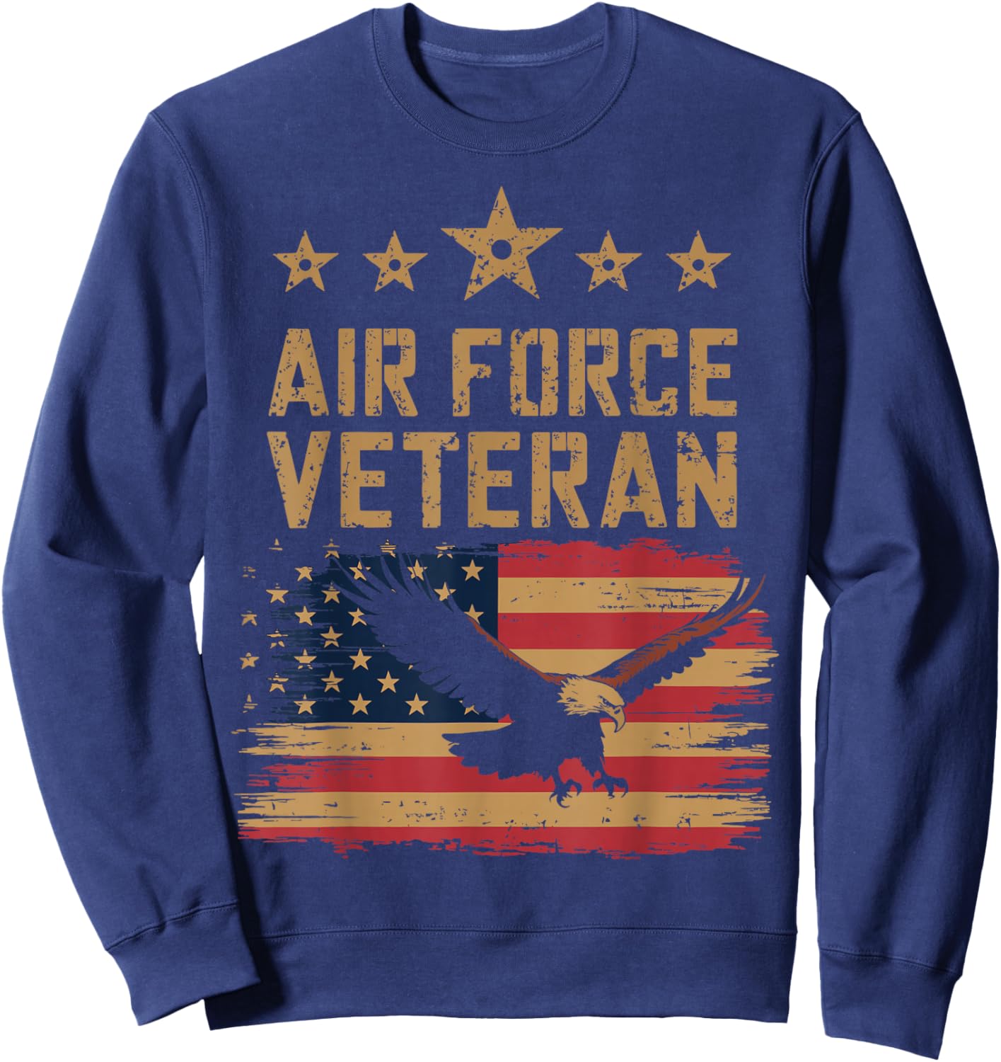 Veteran of The United States Air Force Shirt US Air Force Sweatshirt - Sweatshirt | Navy