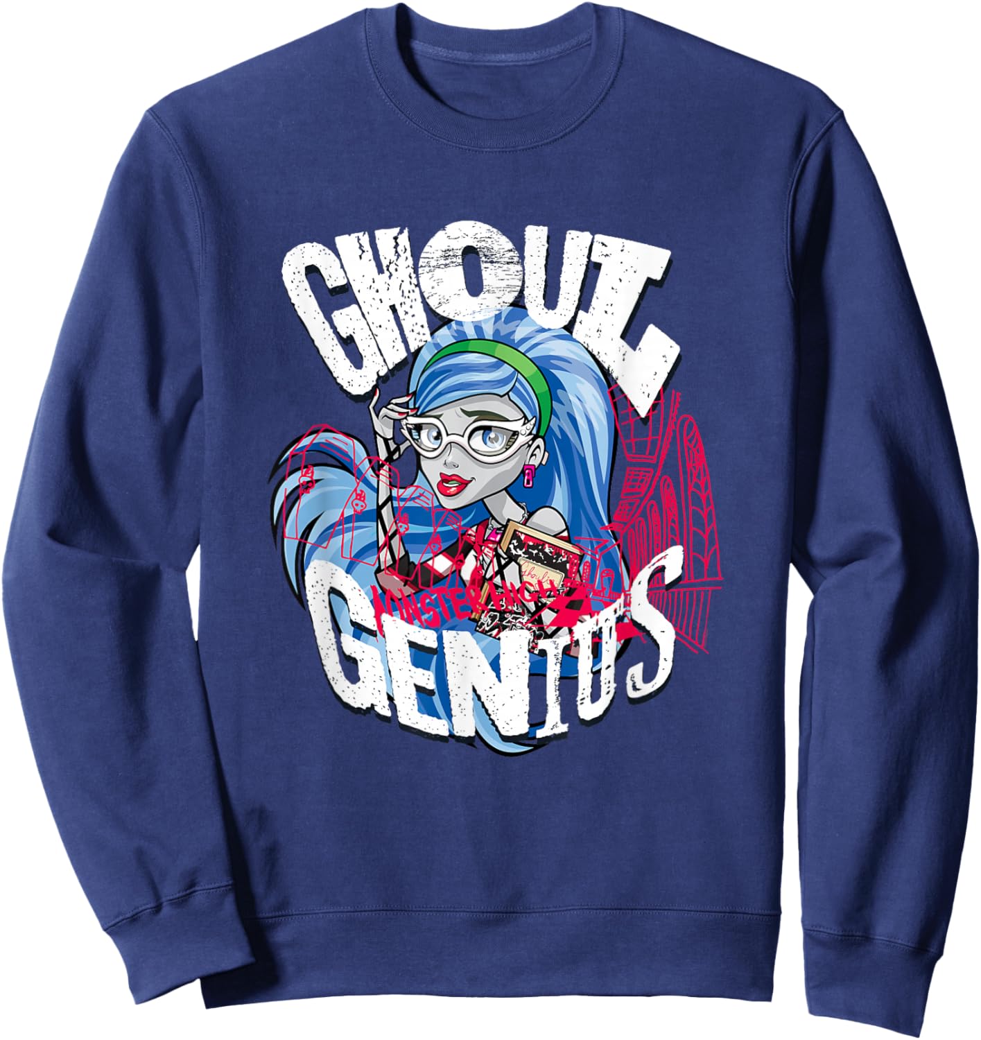 Monster High Alumni - Ghoulia Ghoul Genius Sweatshirt - Sweatshirt | Navy
