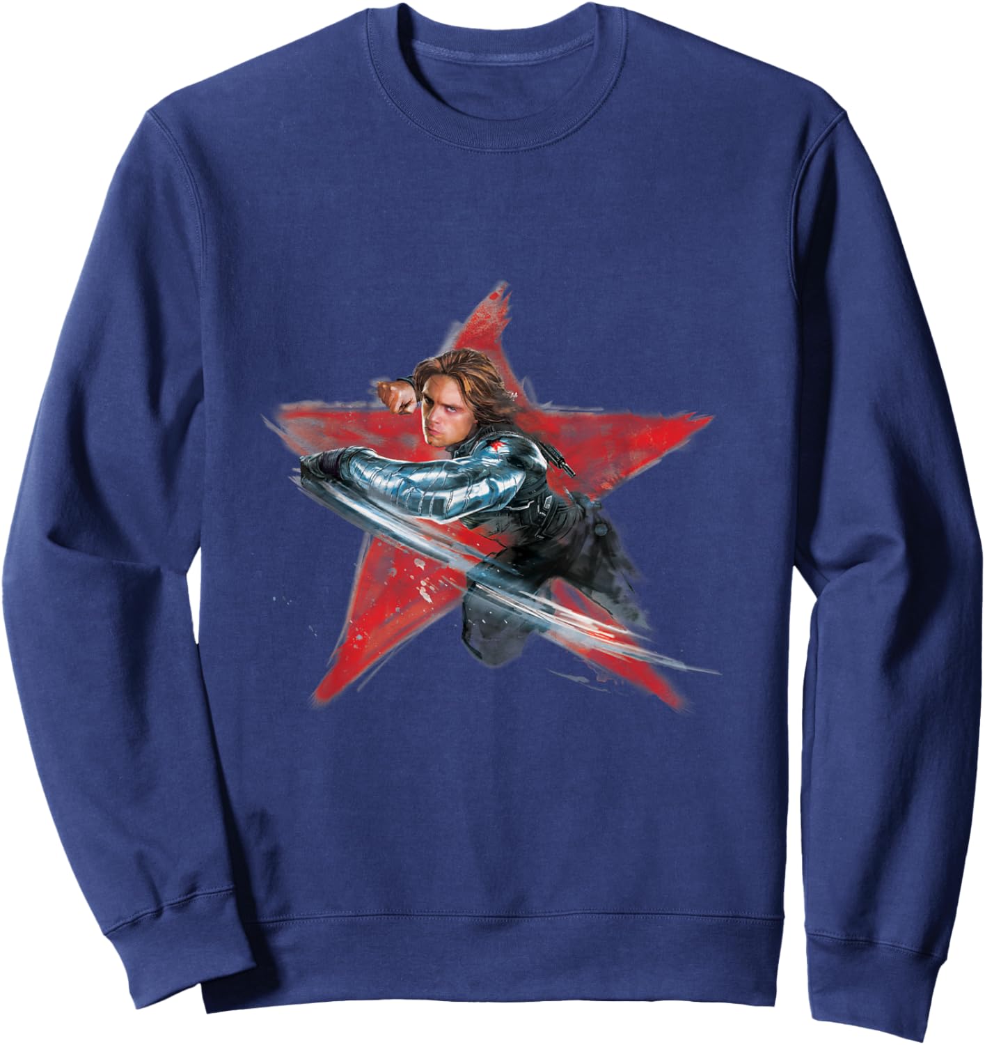 Marvel Avengers Bucky Barnes Winter Soldier Sweatshirt - Sweatshirt | Navy
