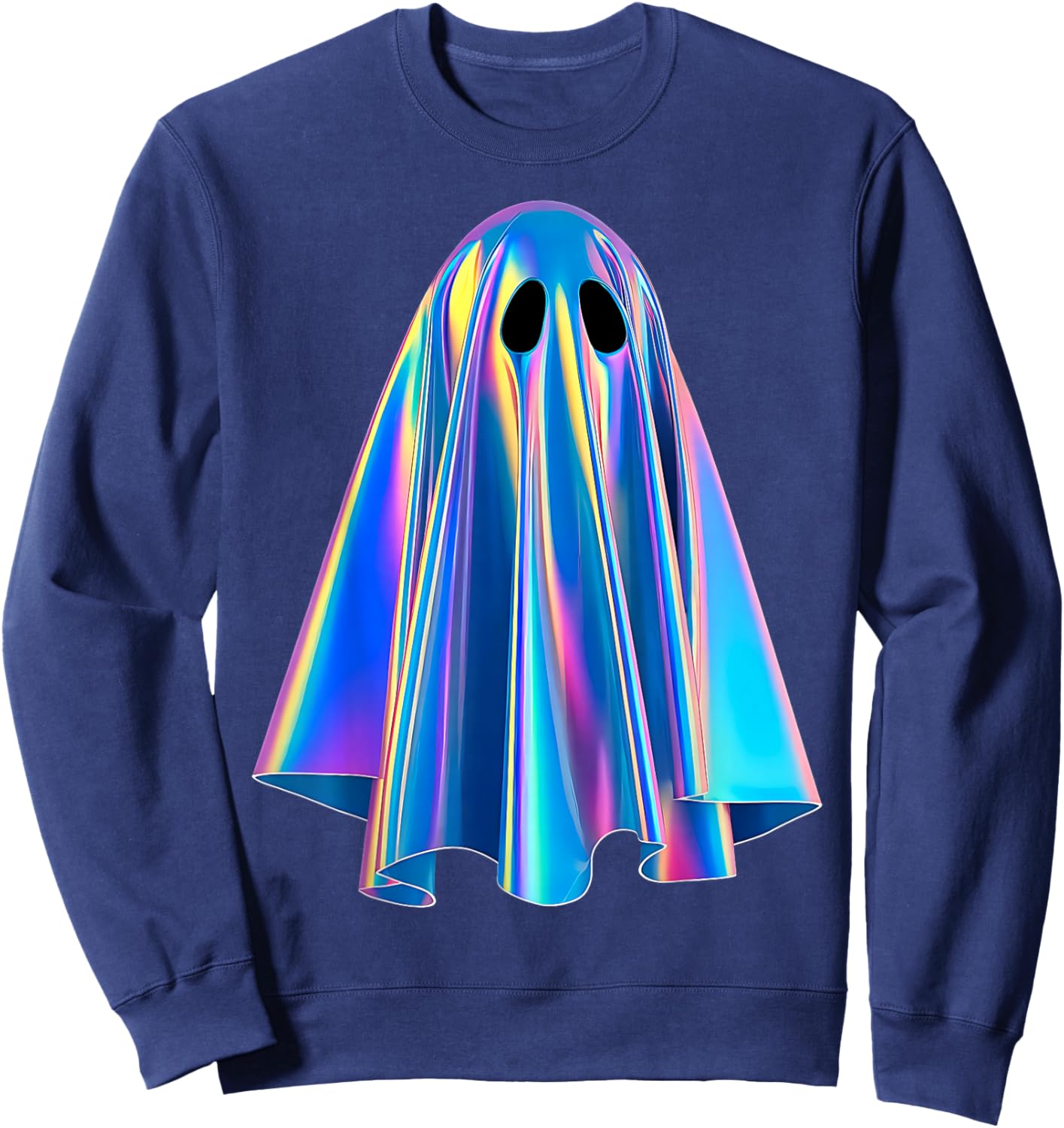 Retro Disco Ghost Halloween Parties Costume Sweatshirt - Sweatshirt | Navy