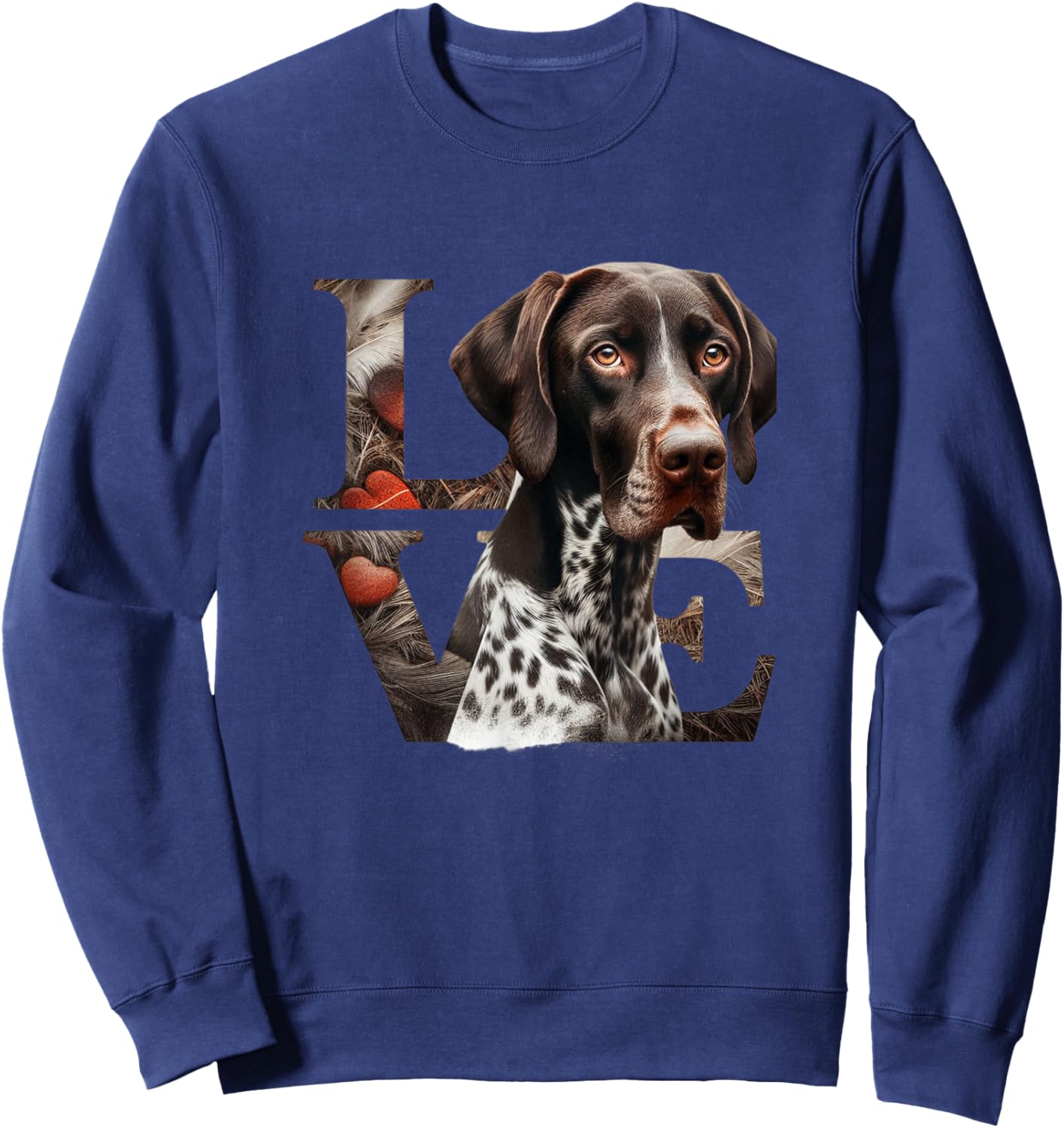 German Shorthair Pointer GSP German Shorthair Pointers Sweatshirt - Sweatshirt | Navy