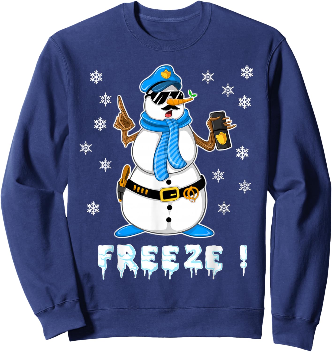 Cool Police Officer Design For Boys Kids Toddler Cop Police Sweatshirt - Sweatshirt | Navy