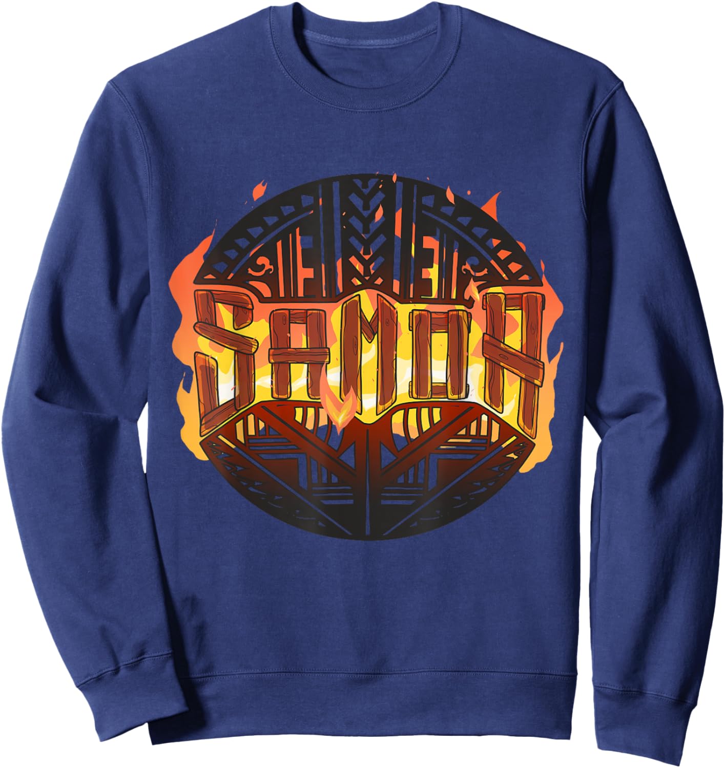 Samoa Family Pride Polynesian South Pacific Tatau Samoan Sweatshirt - Sweatshirt | Navy